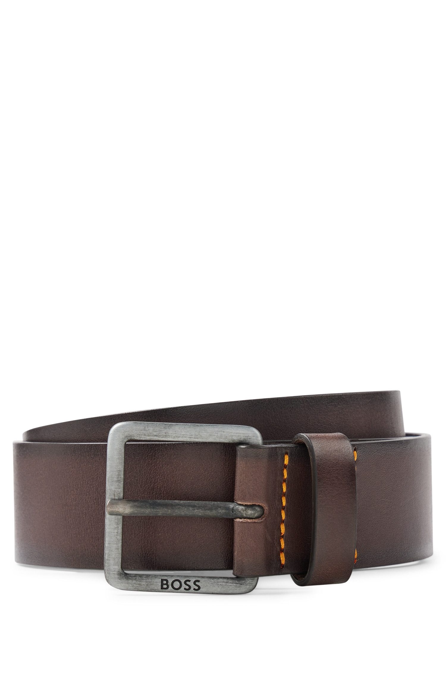 BOSS Ledergürtel Jeeko_Sz40 mit BOSS Logo-Schriftzug günstig online kaufen