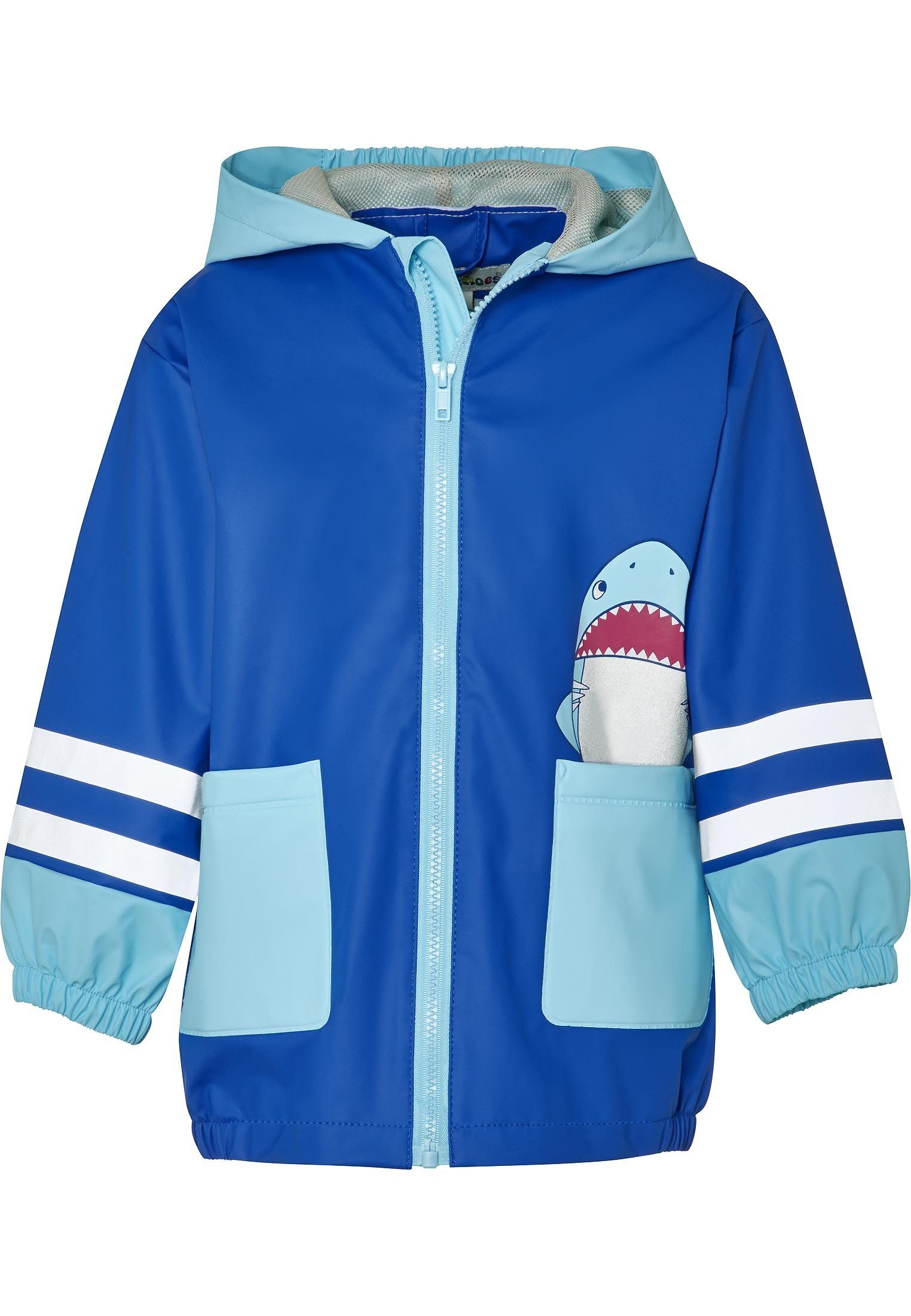 Playshoes Regenjacke Regen-Mantel Hai
