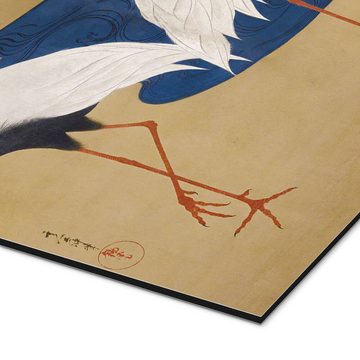 Posterlounge Alu-Dibond-Druck Suzuki Kiitsu, Kraniche, Wohnzimmer Japandi Malerei