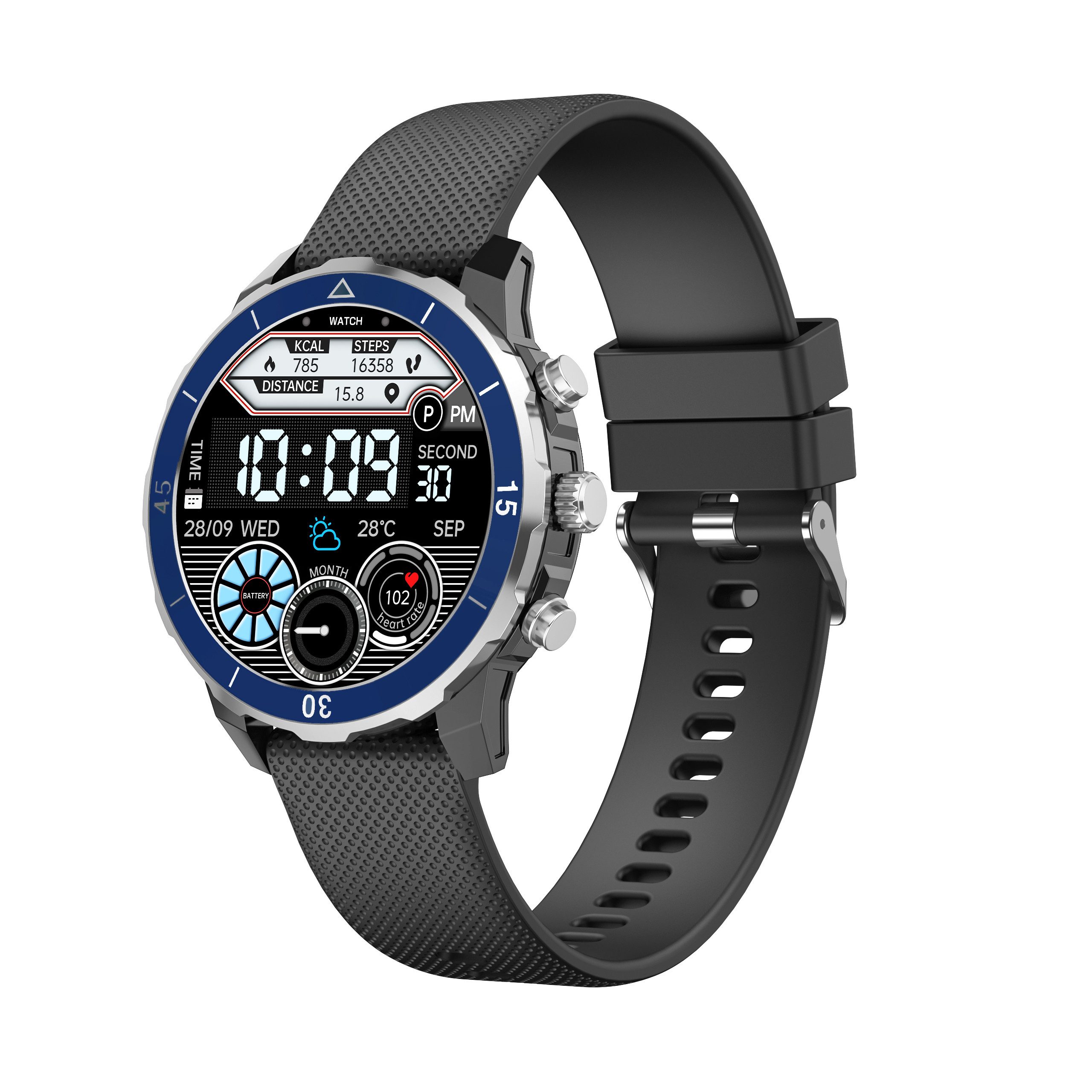 Smartwatch Damen Herren,Fitness Tracker Uhr mit Anruffunktion Smartwatch