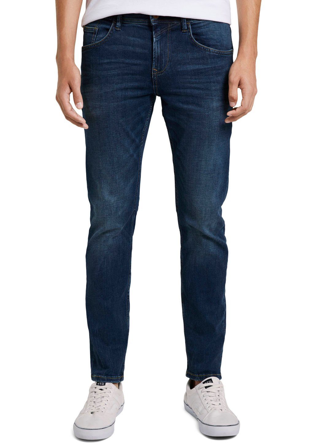PIERS mid 5-Pocket-Jeans stone Denim blue TOM TAILOR