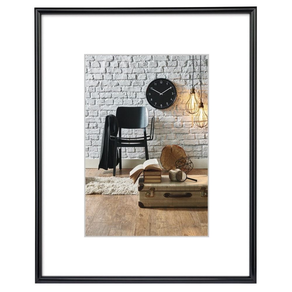 Schwarzer Bilderrahmen 40x60cm Aus Aluminium - Moderner Galerierahmen Mit Acrylglas