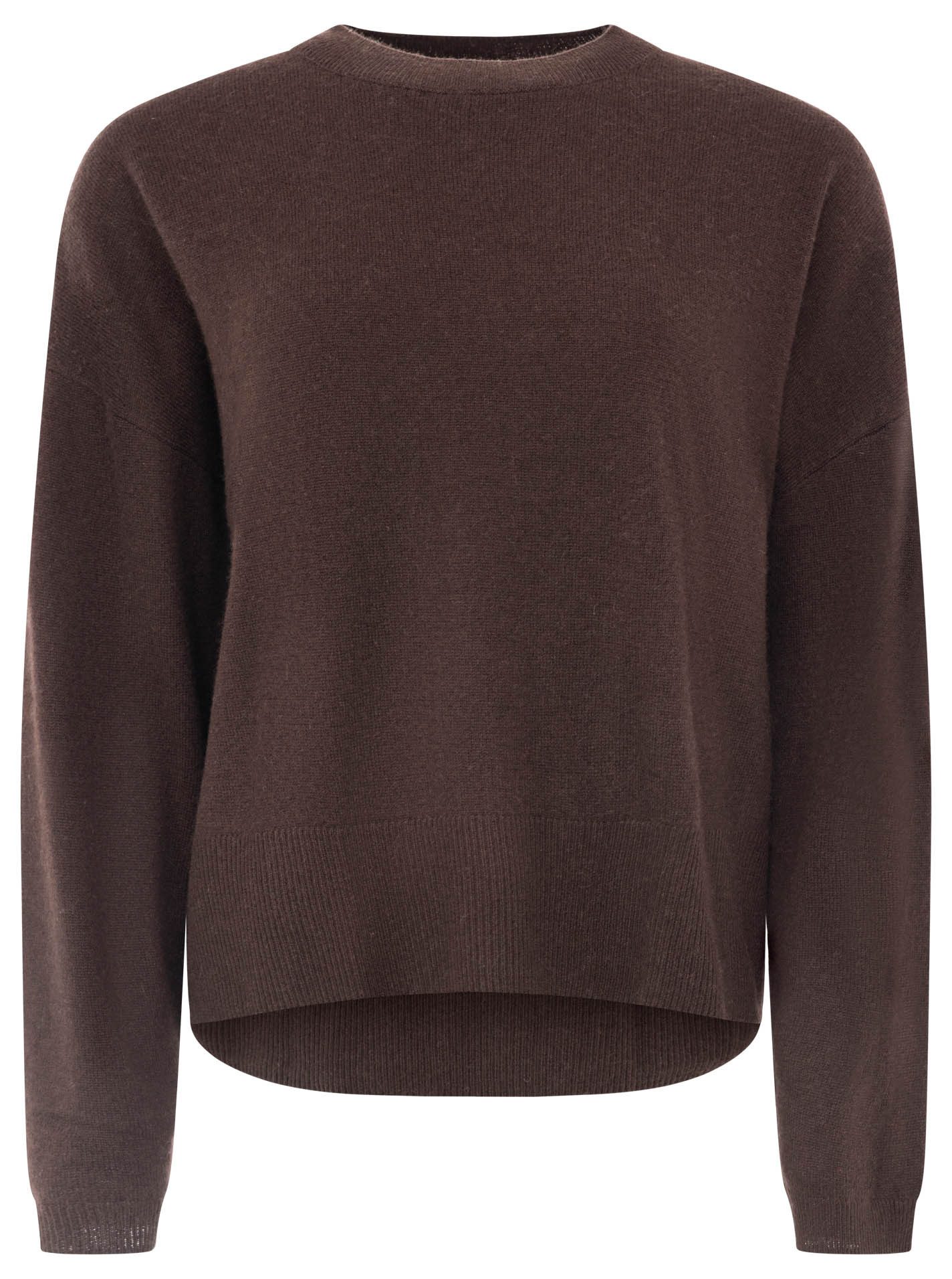 Zwillingsherz Kaschmirpullover Kastiger Rundhalspullover
