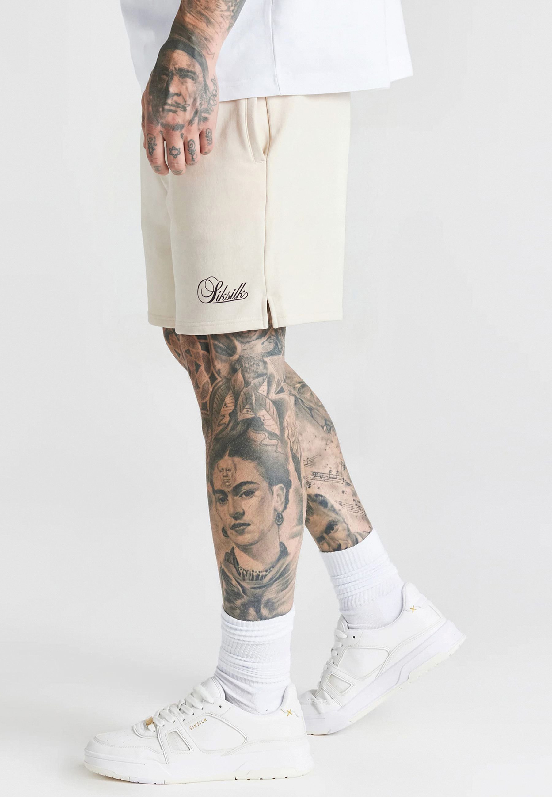 Siksilk Shorts SikSilk Herren Ecru Essentials Shorts