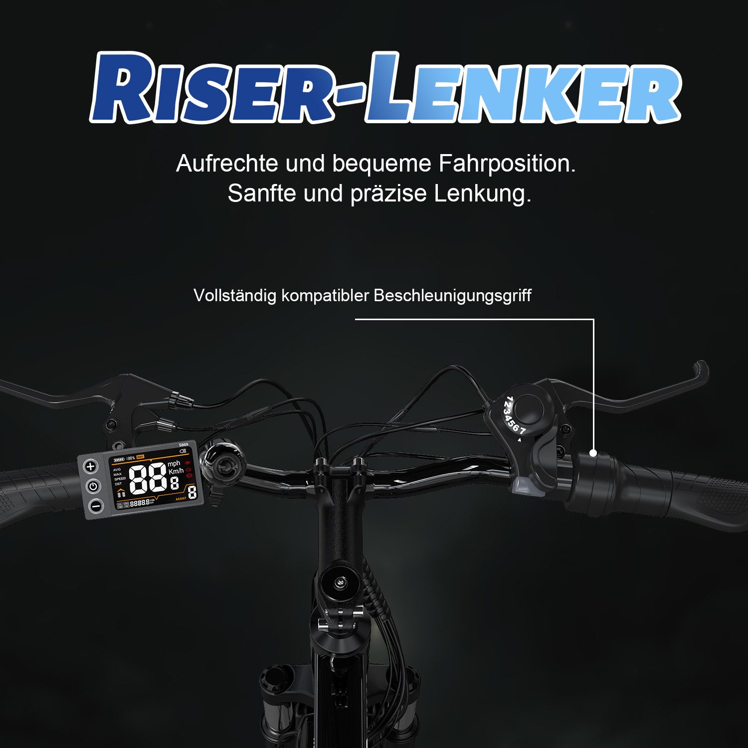 RCB E-Bike RK15, APP, 26 Zoll Pedelec, 10,4 Ah Lithium-Akku, Reichweite ...