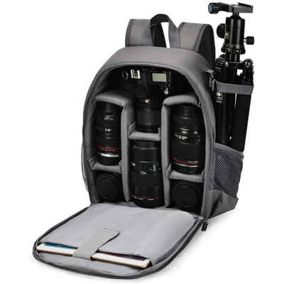 Lubgitsr Kameratasche Kamerarucksack, Wasserfeste Fotorucksack mit Regenschutz, Stativhalter (1-tlg)