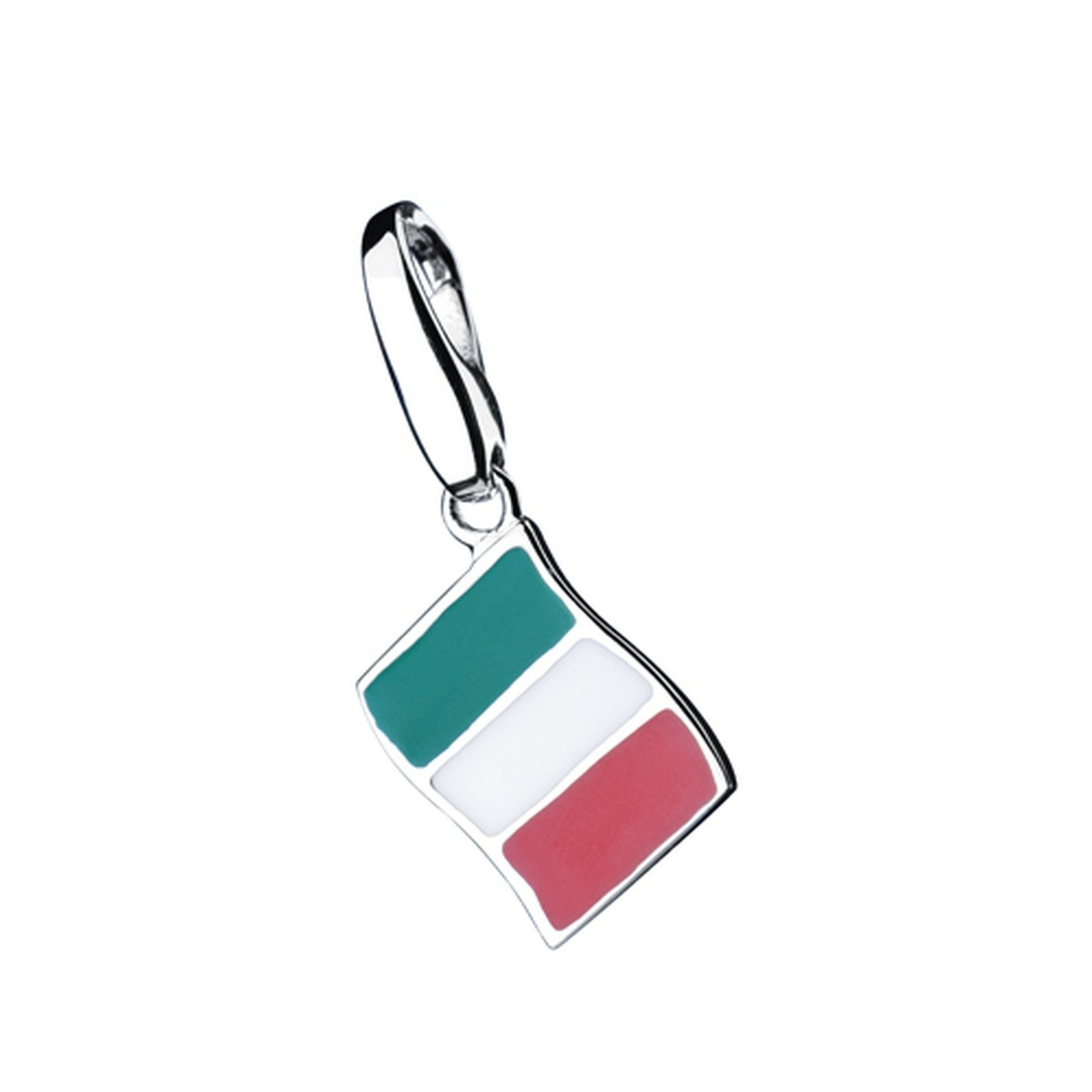 GIORGIO MARTELLO MILANO Charm-Einhänger Flagge Italien, Silber 925