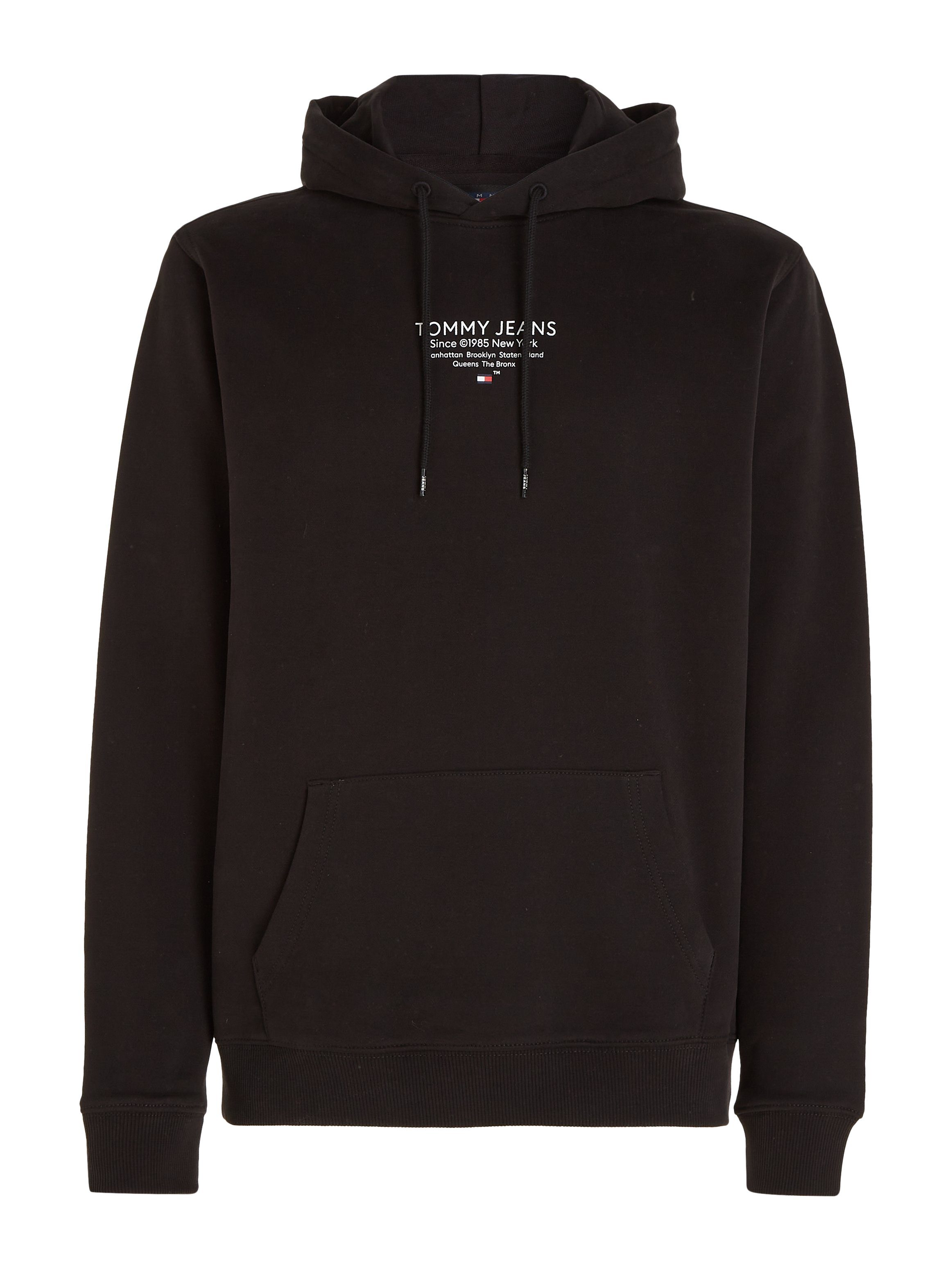 REG EXT Tommy GRAPHIC ESNTL Kapuzensweatshirt HOOD mit Jeans TJM Kordeln Black