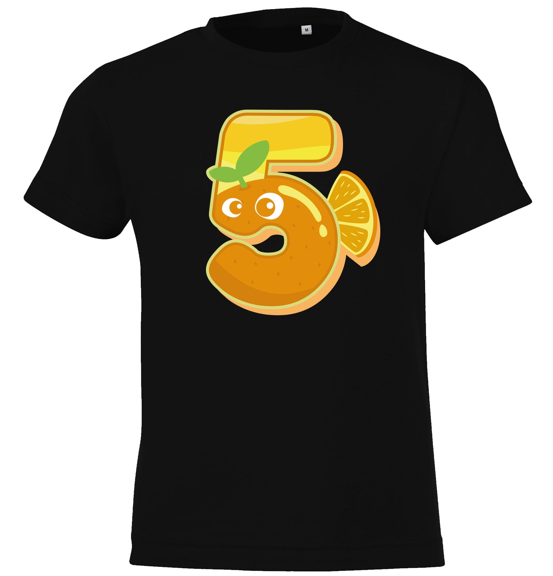 Youth Designz T-Shirt 5 Jahre Alt Geburtstag T-Shirt für Jungen und Mädchen mit lustigem Frontprint Schwarz