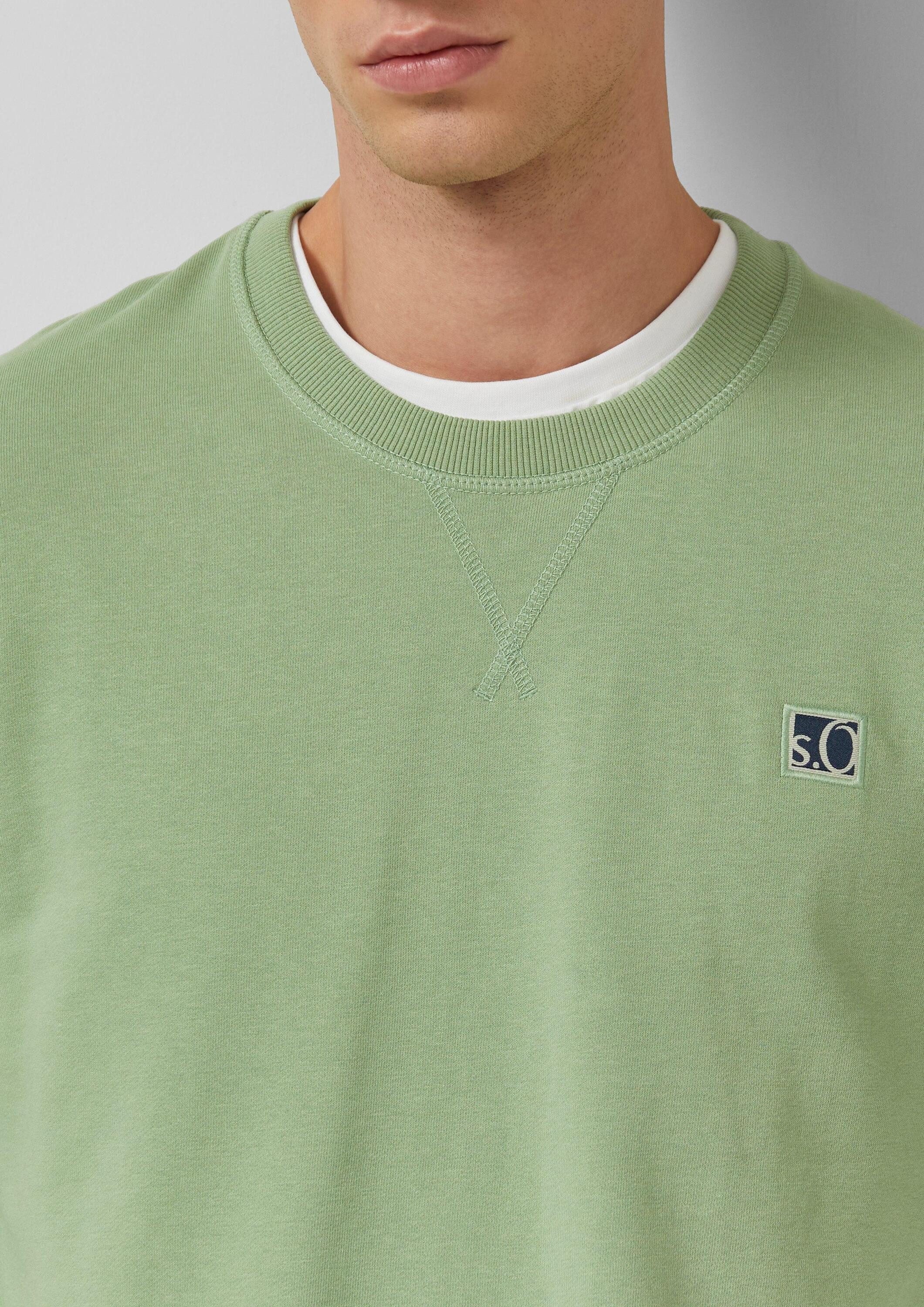 s.Oliver Sweatshirt Sweatshirt Weiches Sweatshirt aus Baumwollmix mit Crew Neck – Bild 4 von 5