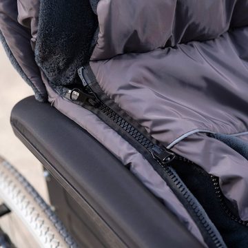 novely® Fußsack OWEN Fußsack Rollstuhl Soft Fleece Schlupfsack Rollstuhlsack, Wetterfest; Thermo-warm und Ultraweich