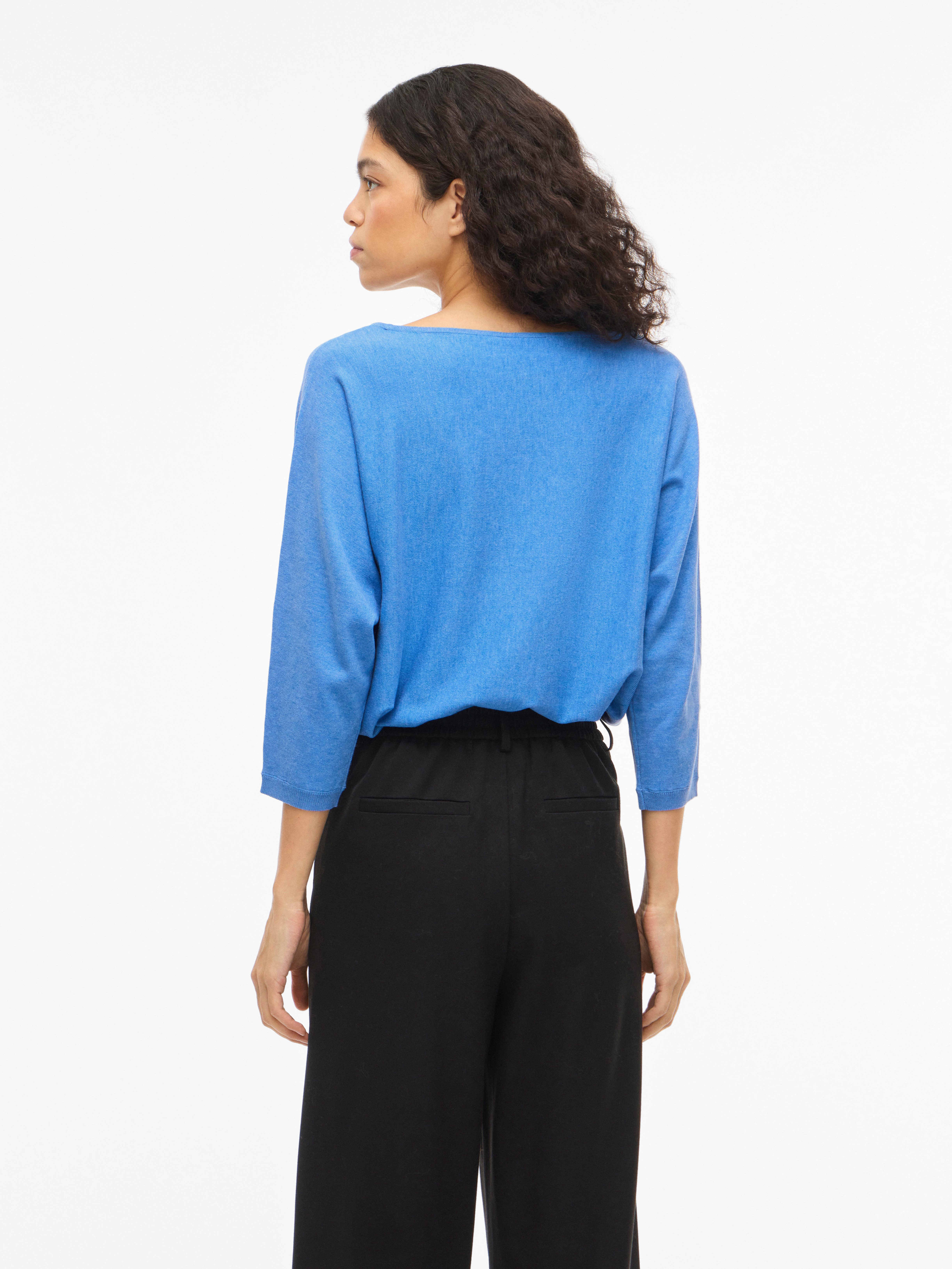 Vila 3/4 Arm-Pullover VIMALU BOATNECK 3/4 SLEEVE KNIT TOP-NOOS günstig online kaufen