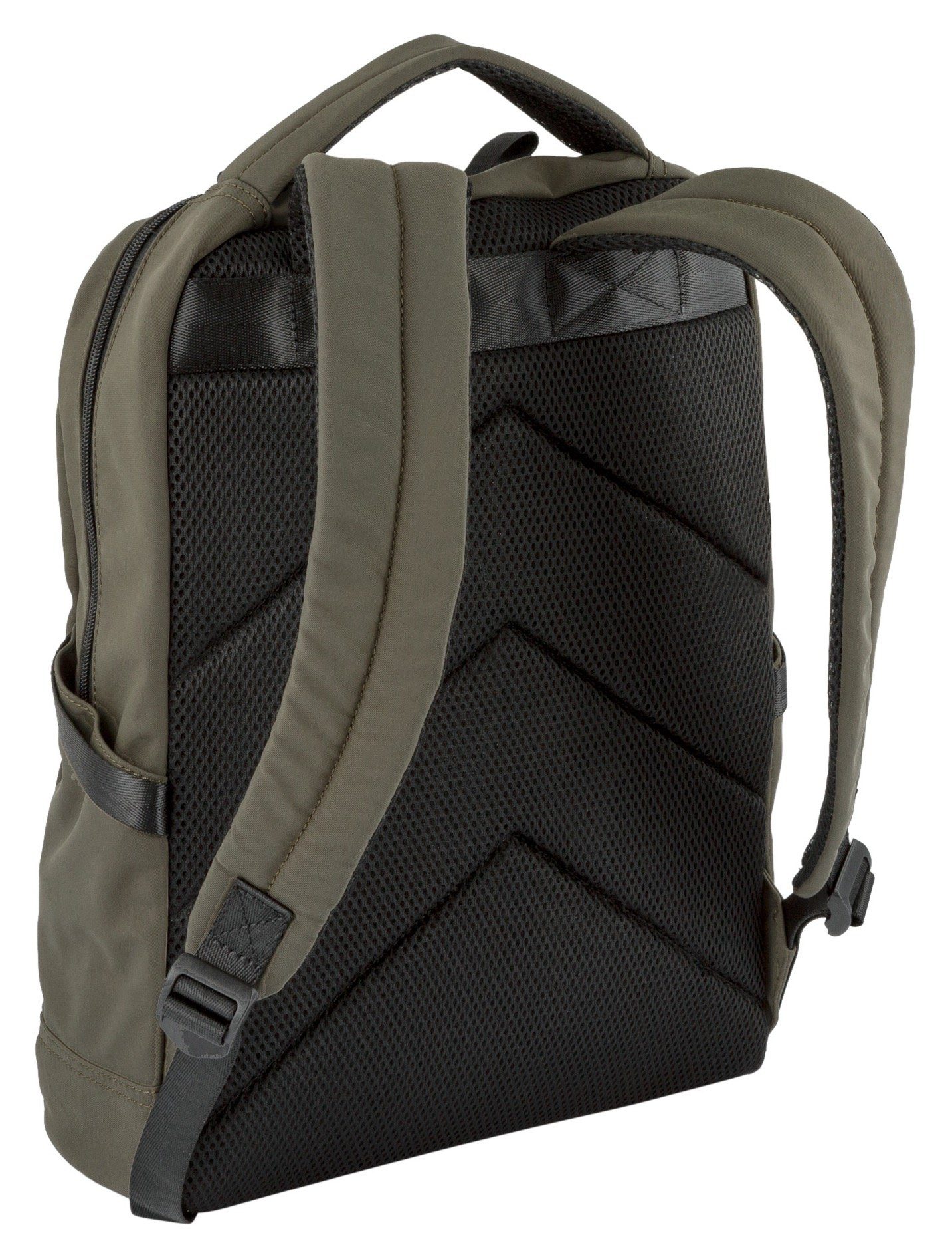 praktischen Cityrucksack BOSTON Backpack TAILOR khaki M, im Design TOM