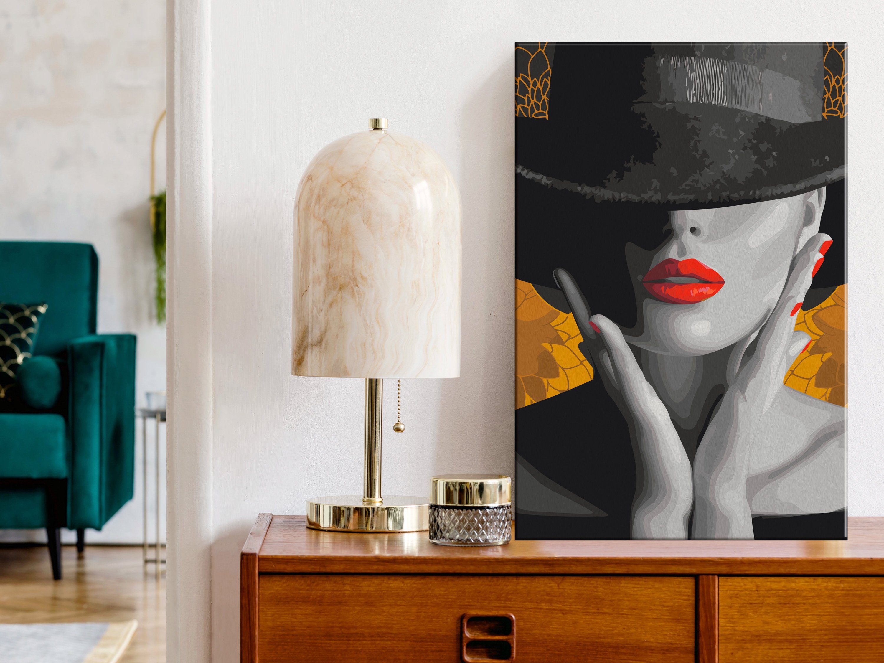 Thumbnail - Artgeist Malen nach Zahlen Elegant Woman