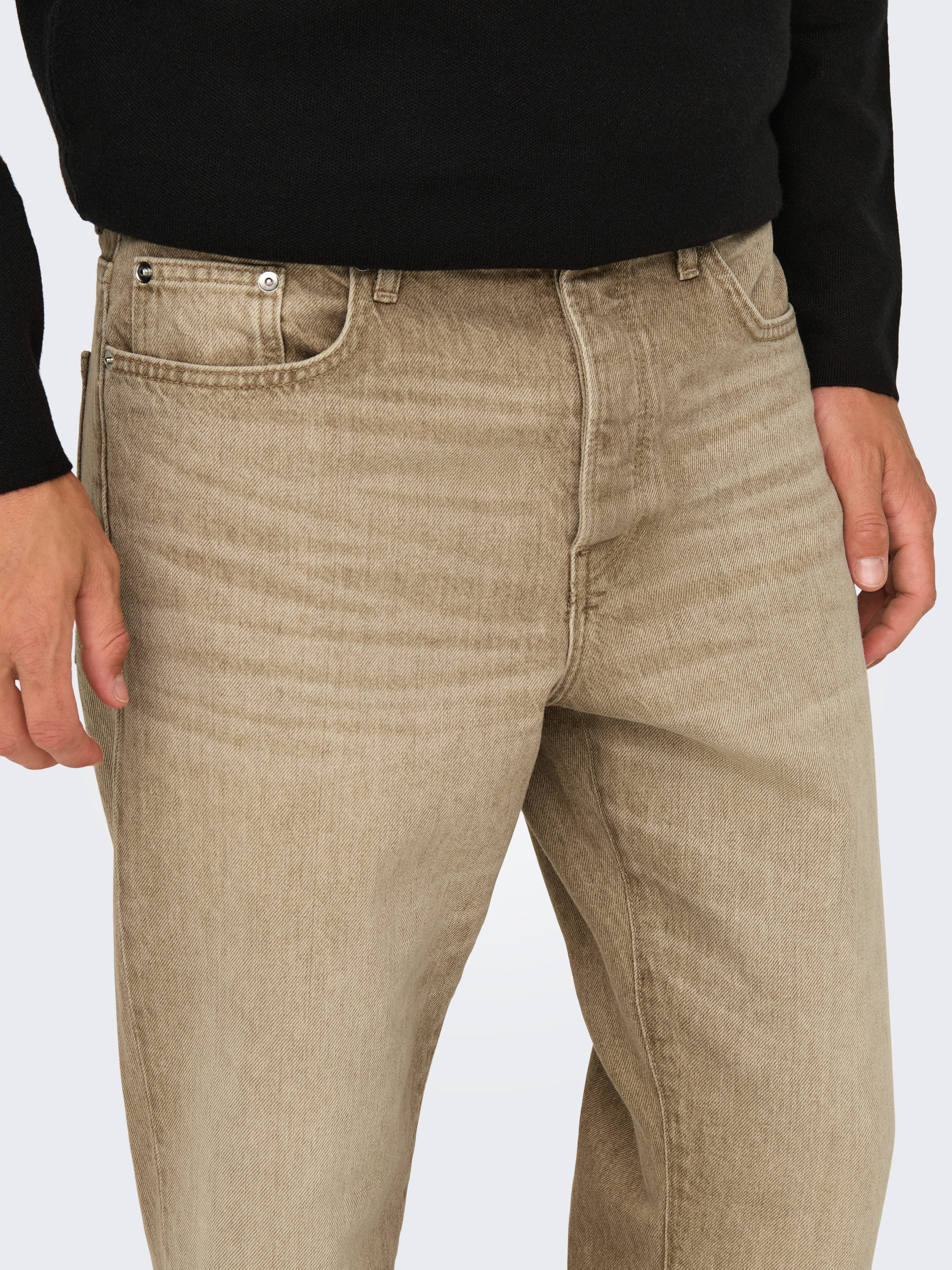 ONLY & SONS Regular-fit-Jeans ONSEDGE STRAIGHT BROMO 0017 DOT DNM NOOS günstig online kaufen