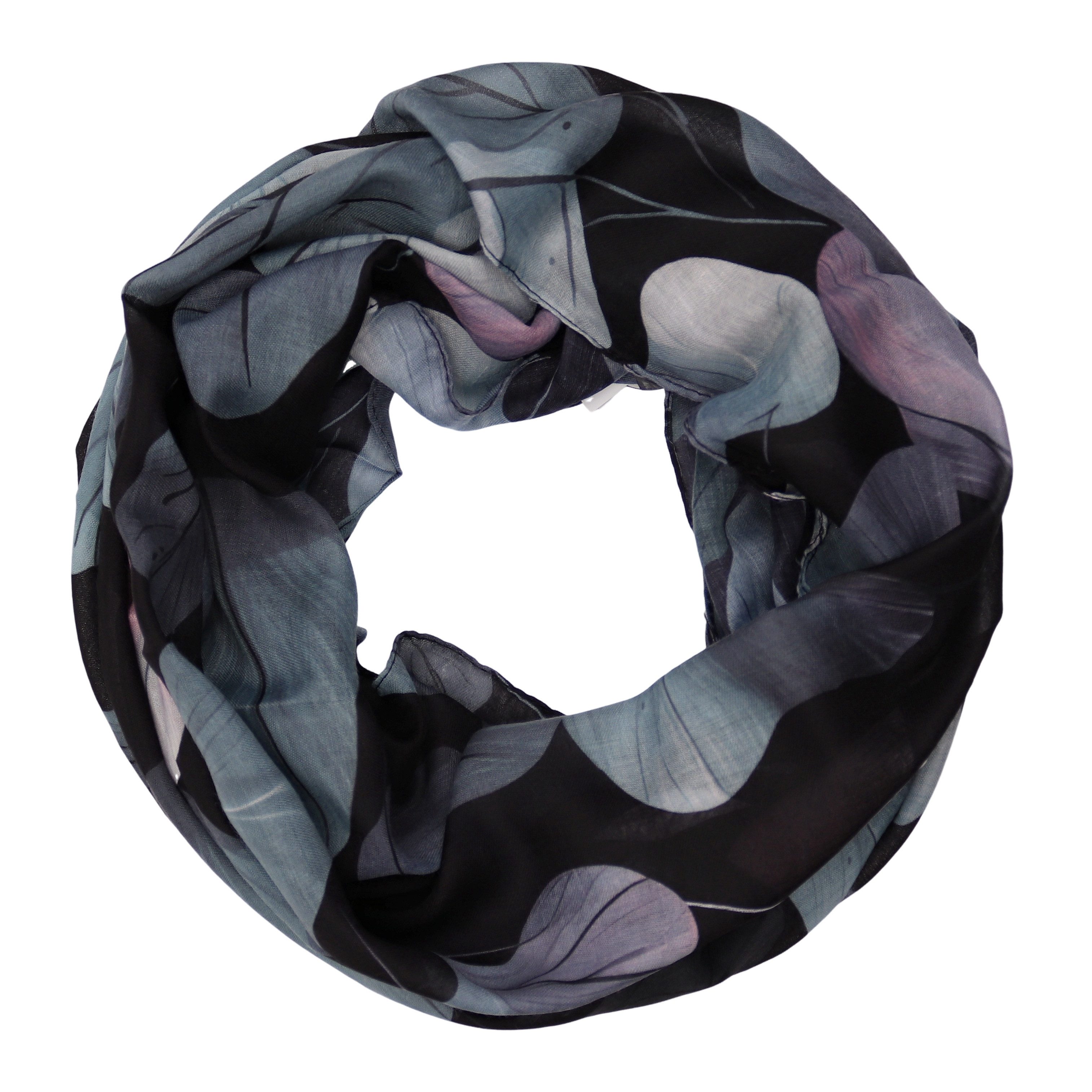 MIRROSI Loop Damen Schal Weich aus 100% Viskose Groß, (ca.60x80cm; zweimal um den Hals wickelbar), Damen Halstuch Stola ideal für Frühling,Sommer, Herbst oder Winter