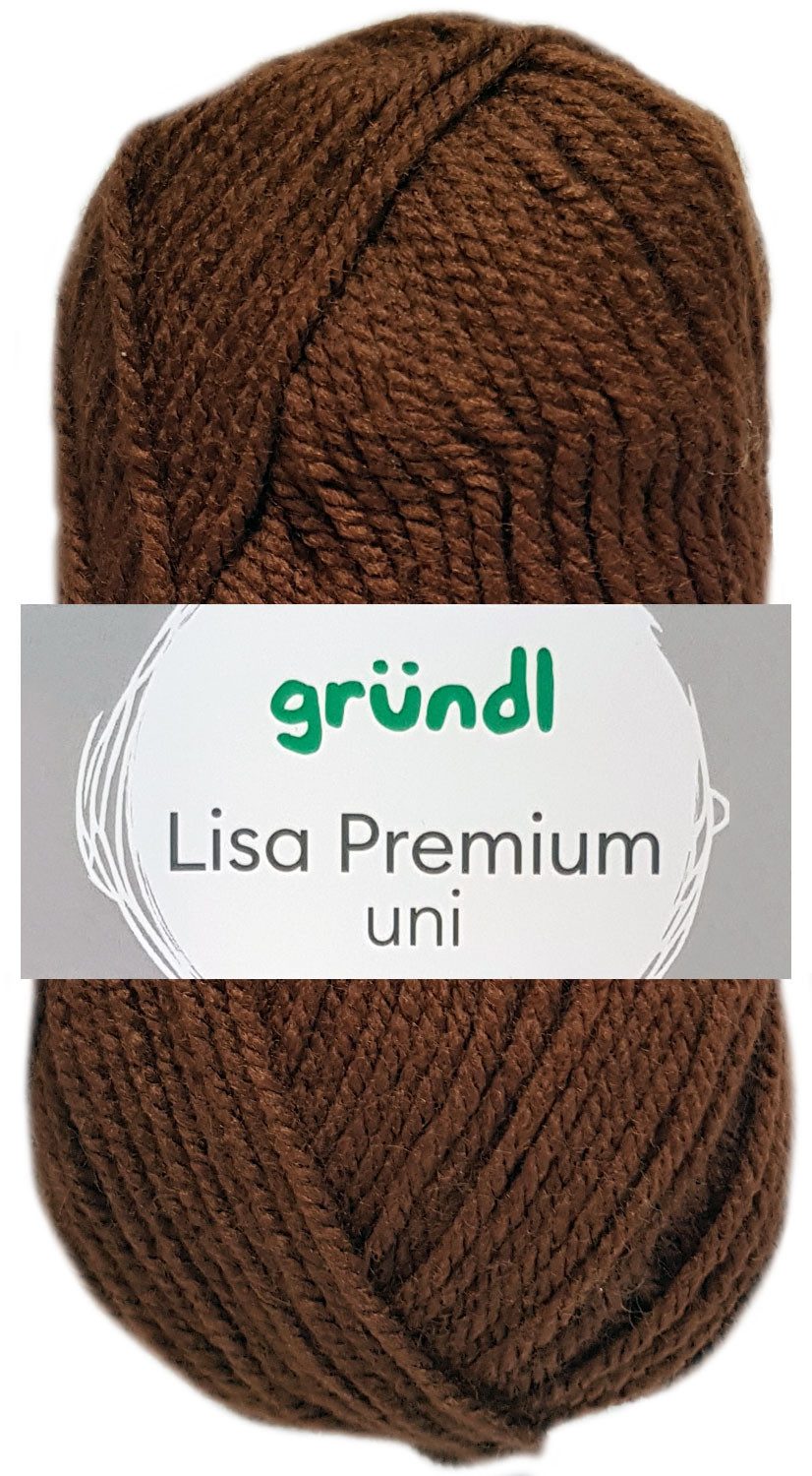 Gründl 50 Gramm Gründl Lisa Premium Uni Bastelgarn