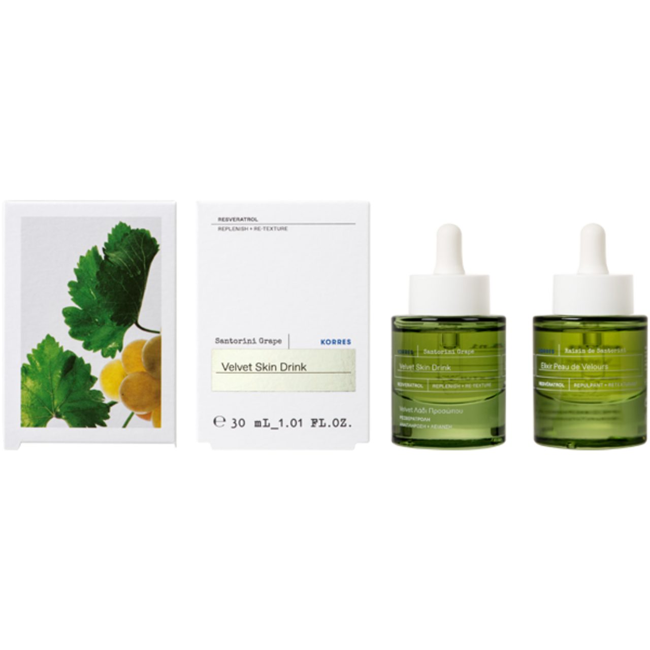 Korres Gesichtsserum Santorini Grape Elixir für samtweiche Haut