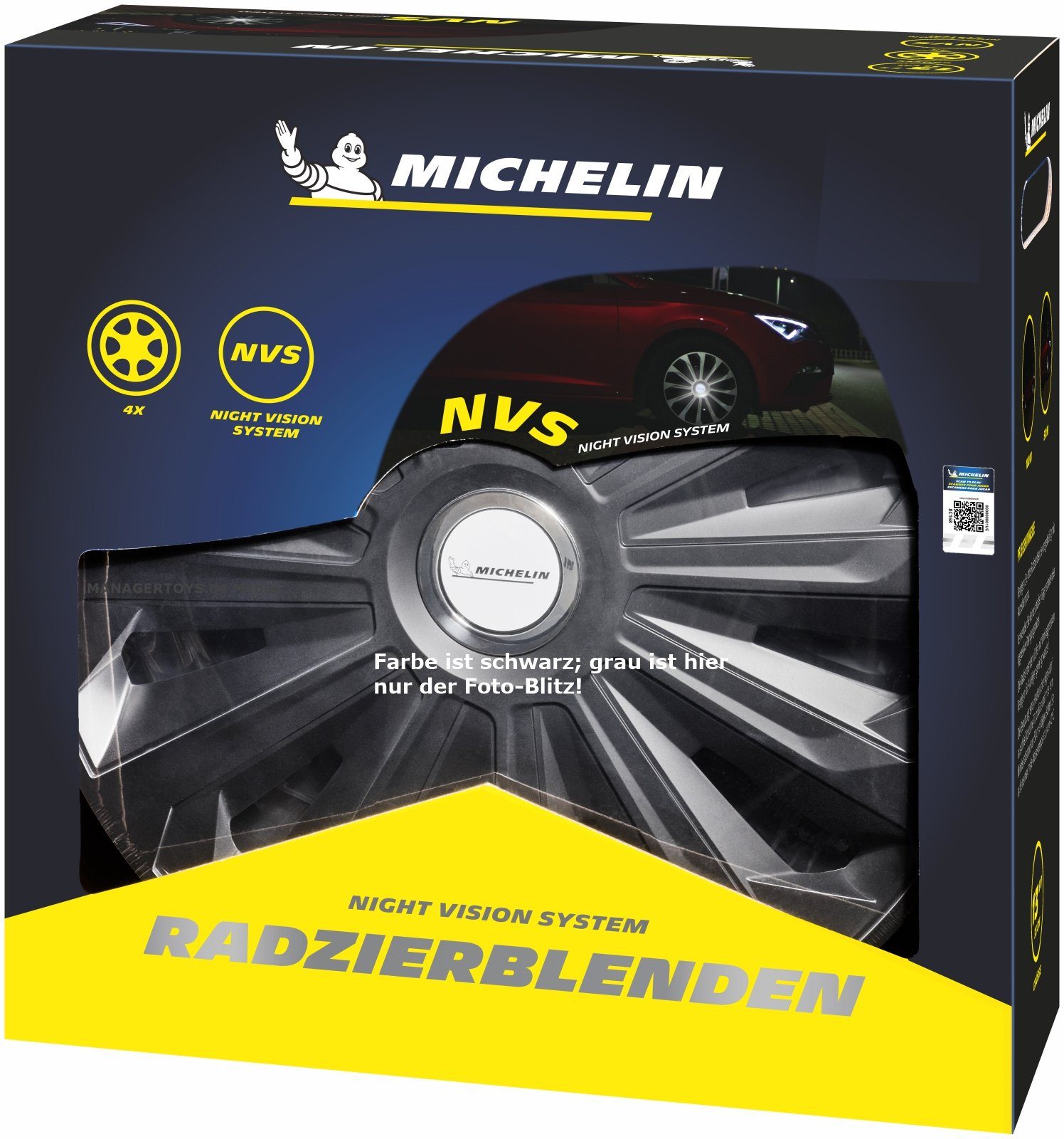 Radzierblende Vier Stück Radkappen 4er 15 Michelin FABIENNE universal Set zoll Radkappe