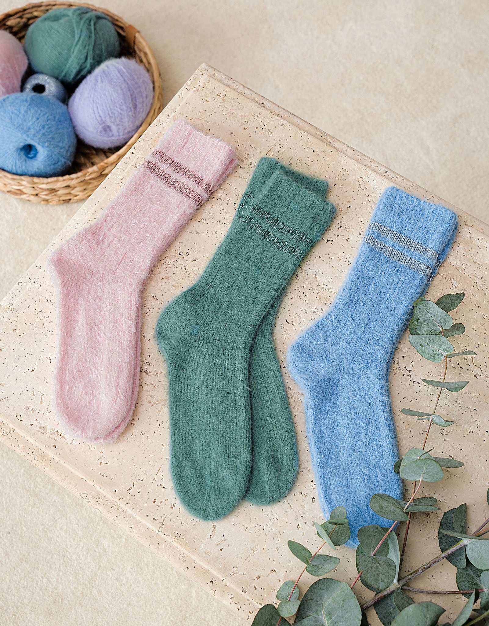 LANA GROSSA Meilenweit 100 g COSY SOCKS Häkelwolle, 420 m (Flauschige Sockenwolle mit Merinowolle, waschmaschinenfest), 100 g – Bild 4 von 5