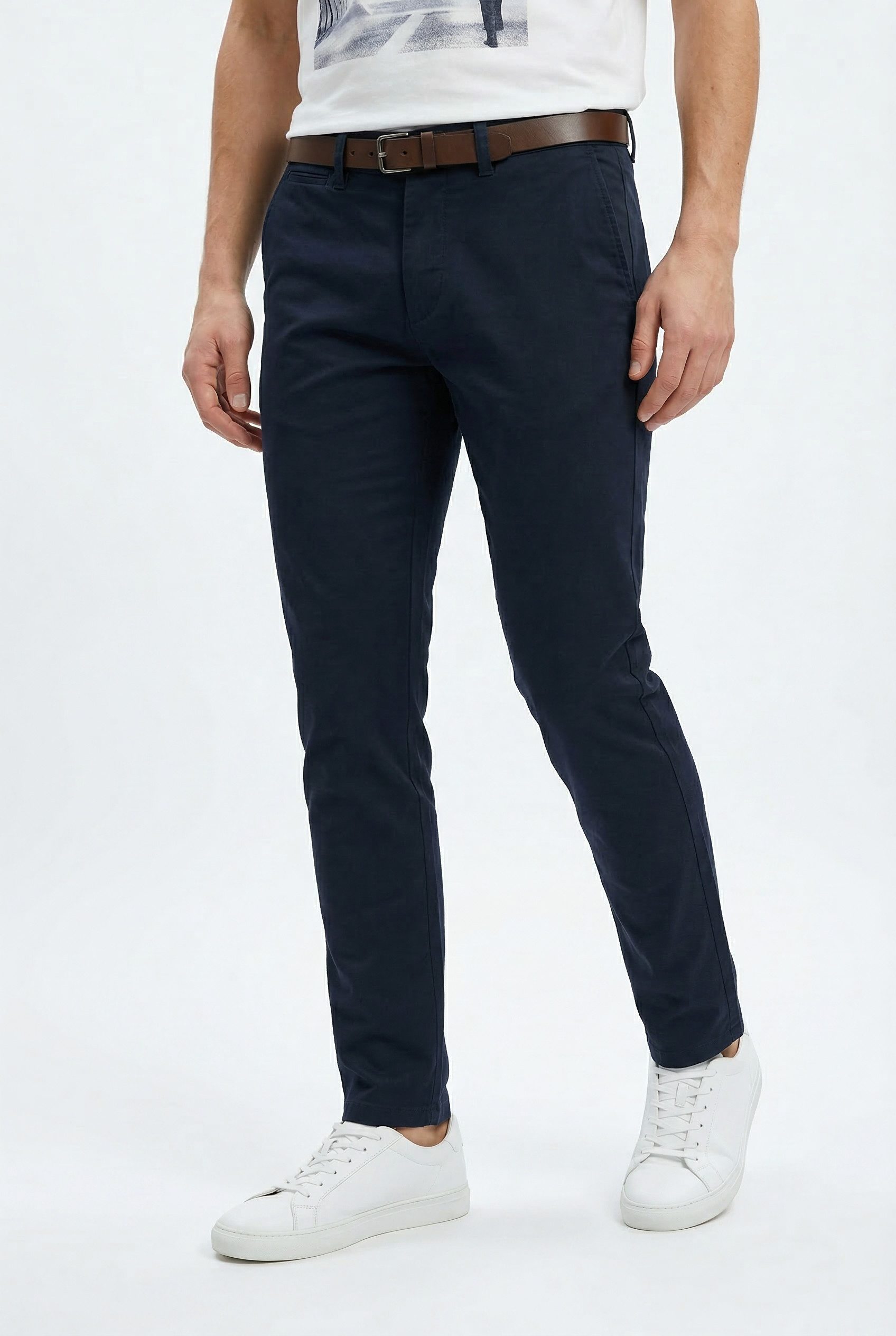 Jack & Jones Chinohose JPSTMARCO ADAM BELTED CHINO