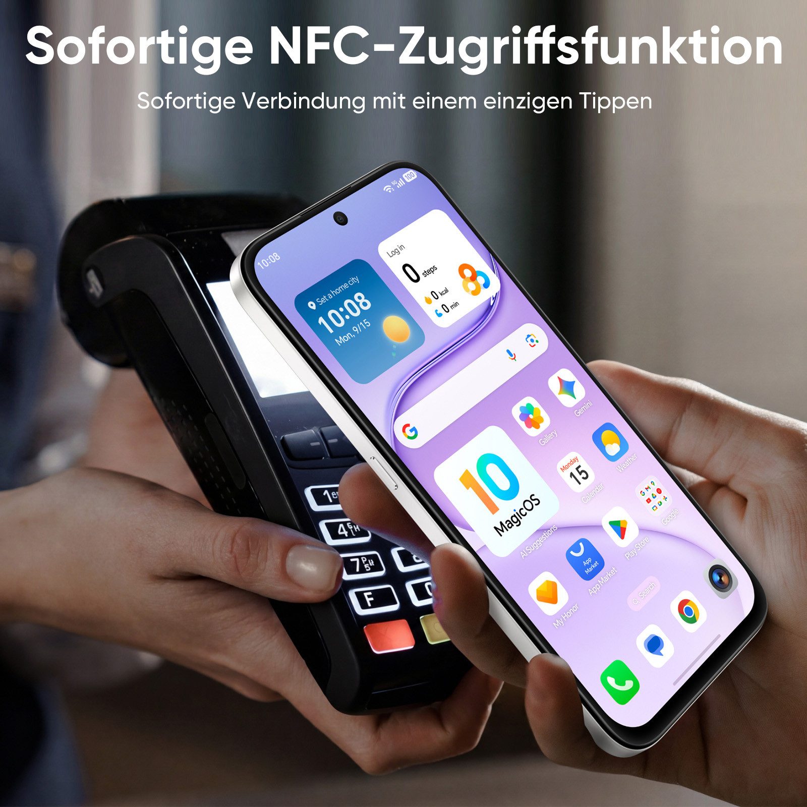 Honor HONOR 600 Smart 5G Smartphone 7700mAh Akku 45W SuperCharge AI-Taste Smartphone (128 GB Speicherplatz) – Bild 5 von 5