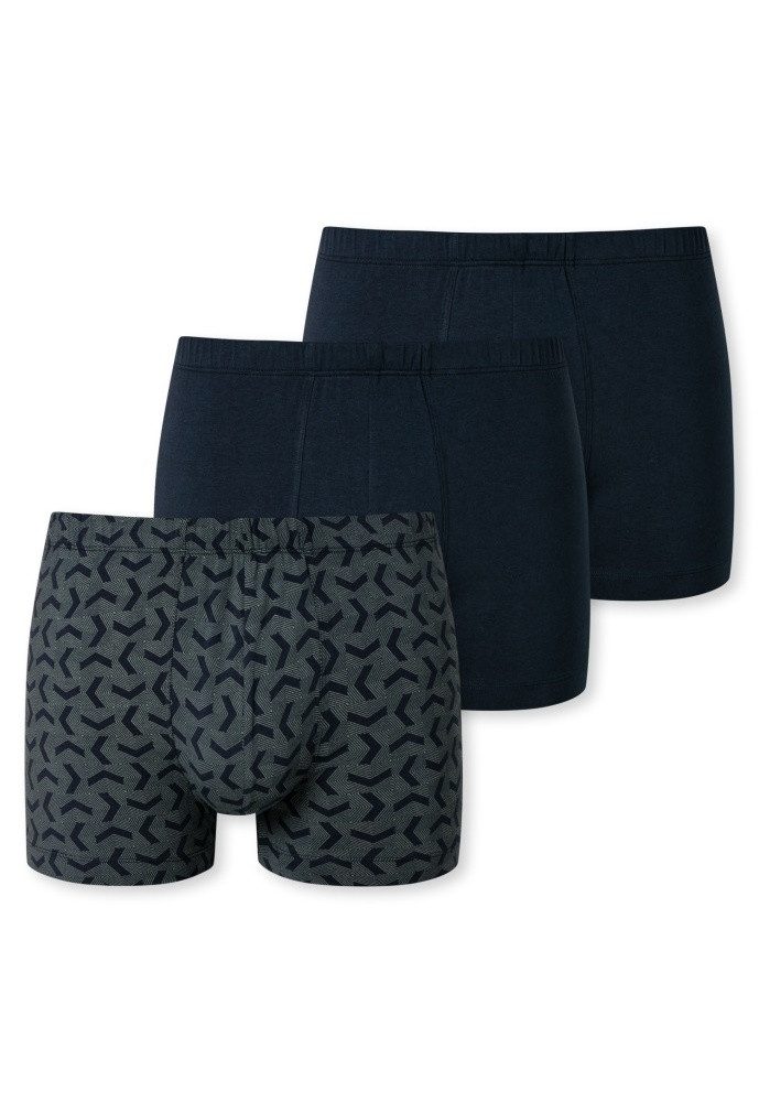 Schiesser Boxershorts Unterwäsche 95/5 Organic Cotton dunkelblau gemustert günstig online kaufen