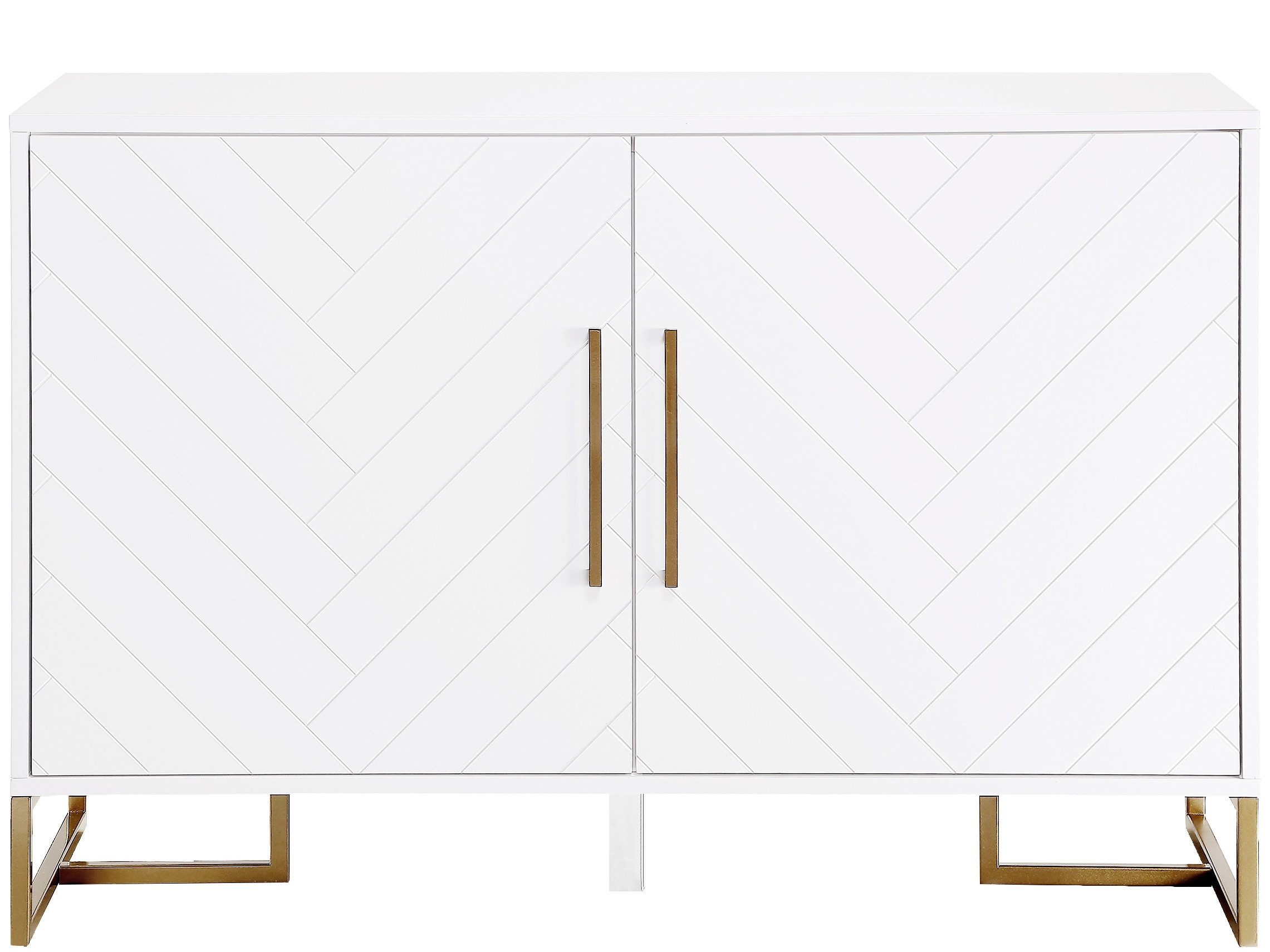 freiraum Kommode Tiril, in Weiß, Metall,Farbe - 120x80x48cm (BxHxT)