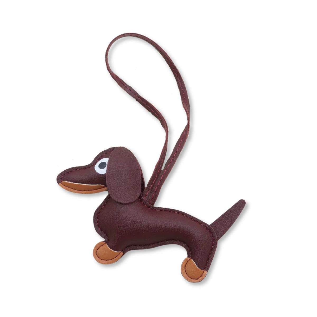 PlugUp Taschenanhänger Dackel Anhänger Dackel-Design Taschenanhänger (1-teilig) Hochwertiger Dackelanhänger für Handtaschen & Schlüsselbunde
