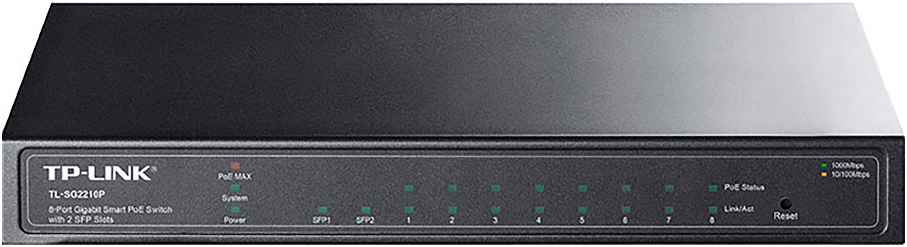 Omada TL-SG2210P 8-Port Gigabit PoE L2 Managed Switch 2xSFP Netzwerk-Switch