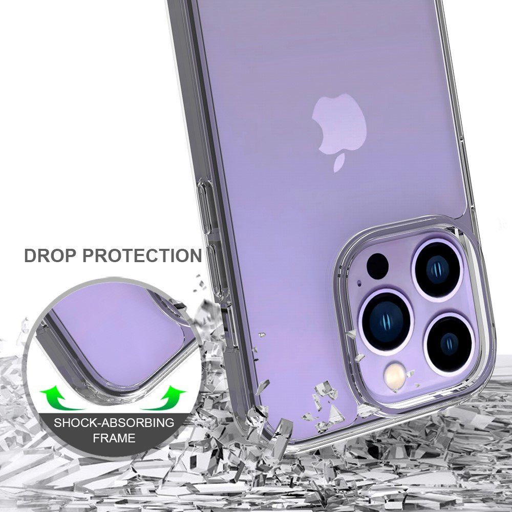 JT Berlin Handyhülle Pankow clear Apple iPhone 14, Kratzfeste Rückseite, Wireless-Charging (Qi)