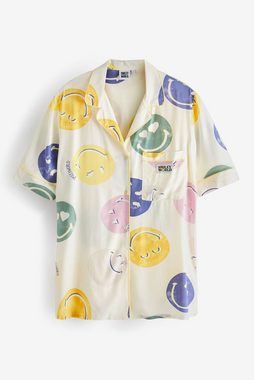 Next Pyjama Smileyworld geknöpfter Schlafanzug mit Shorts (2 tlg)