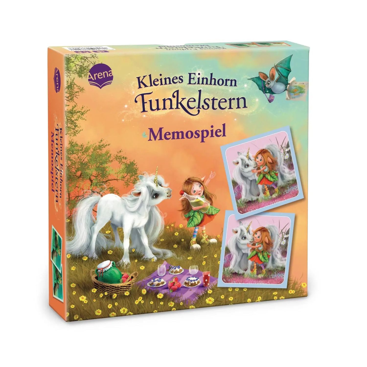 Arena Spiel Kleines Einhorn Funkelstern. Memospiel