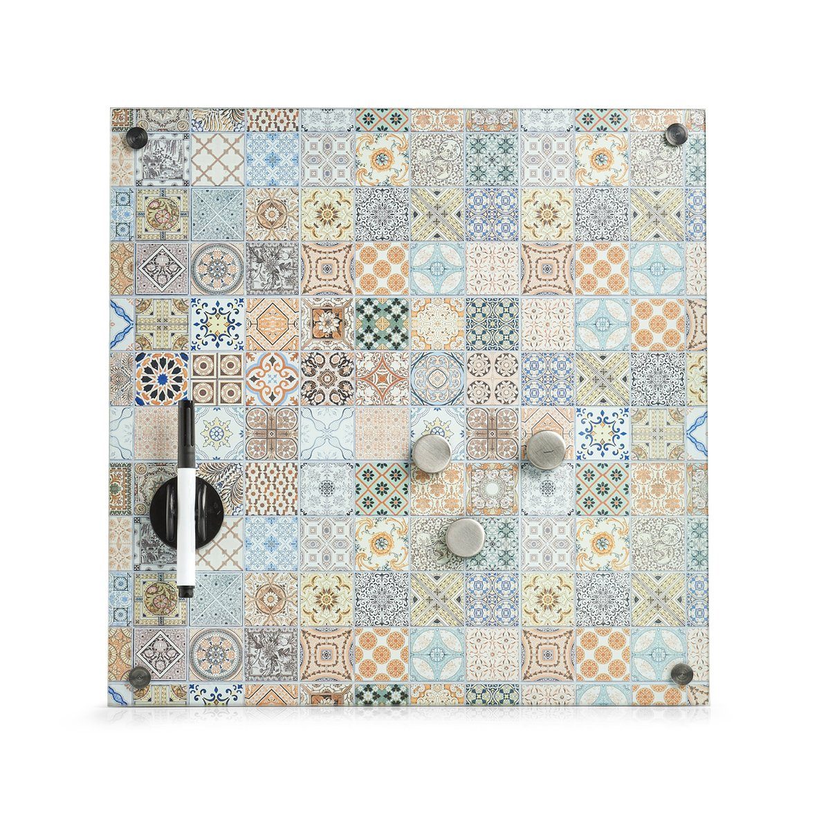 Zeller Present Memoboard Memoboard "Mosaik, Glas, Dekor, 40 x 40 cm