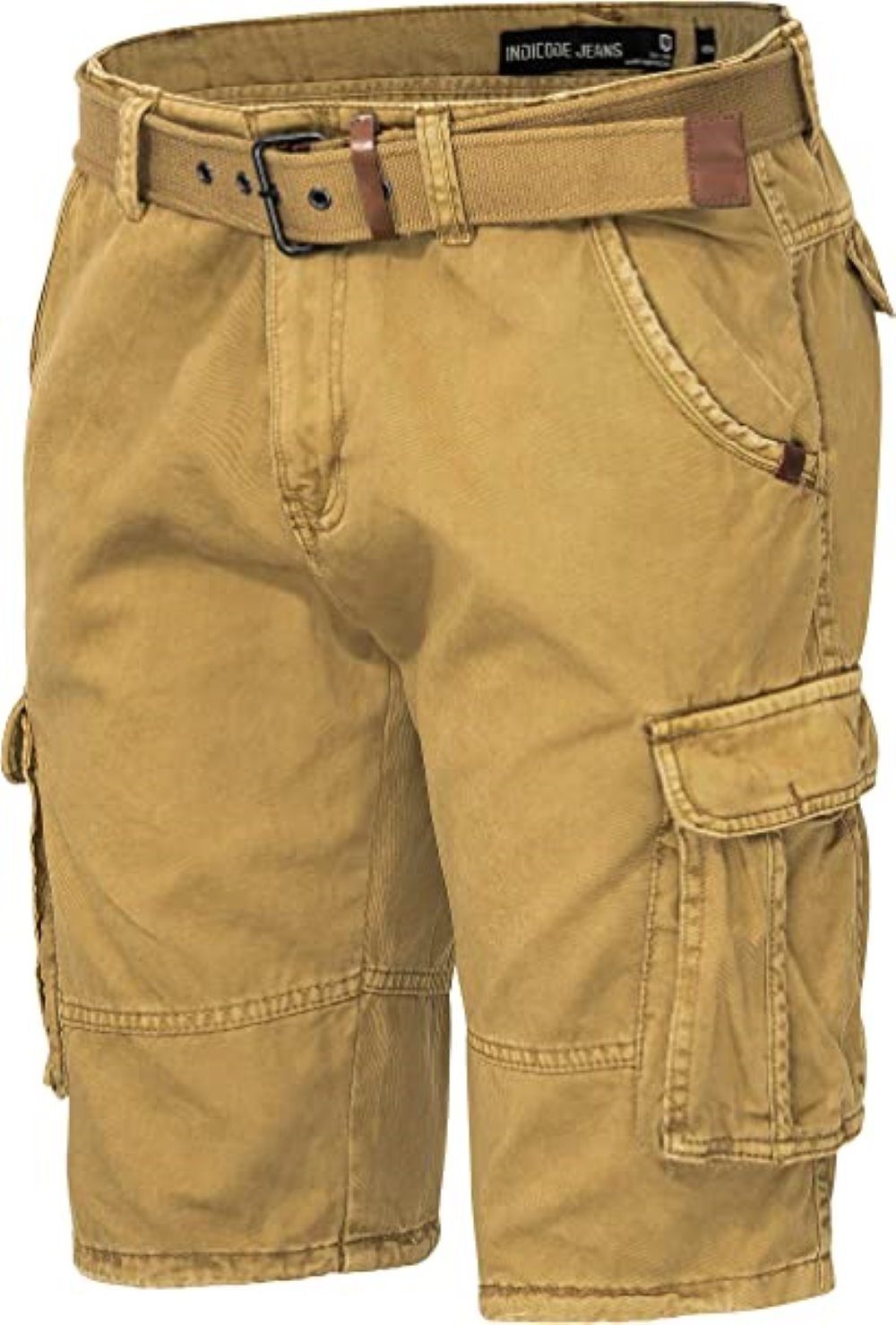 Indicode Cargoshorts Kjeld Herrencargoshorts mit 6 Taschen