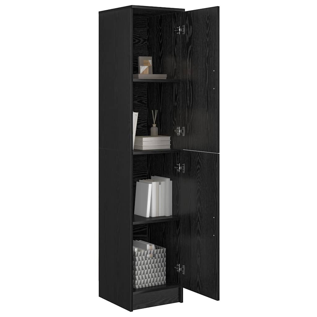 vidaXL Highboard Highboard Schwarze Eiche 35 x 39 x 168 cm Holzwerkstoff (1 günstig online kaufen