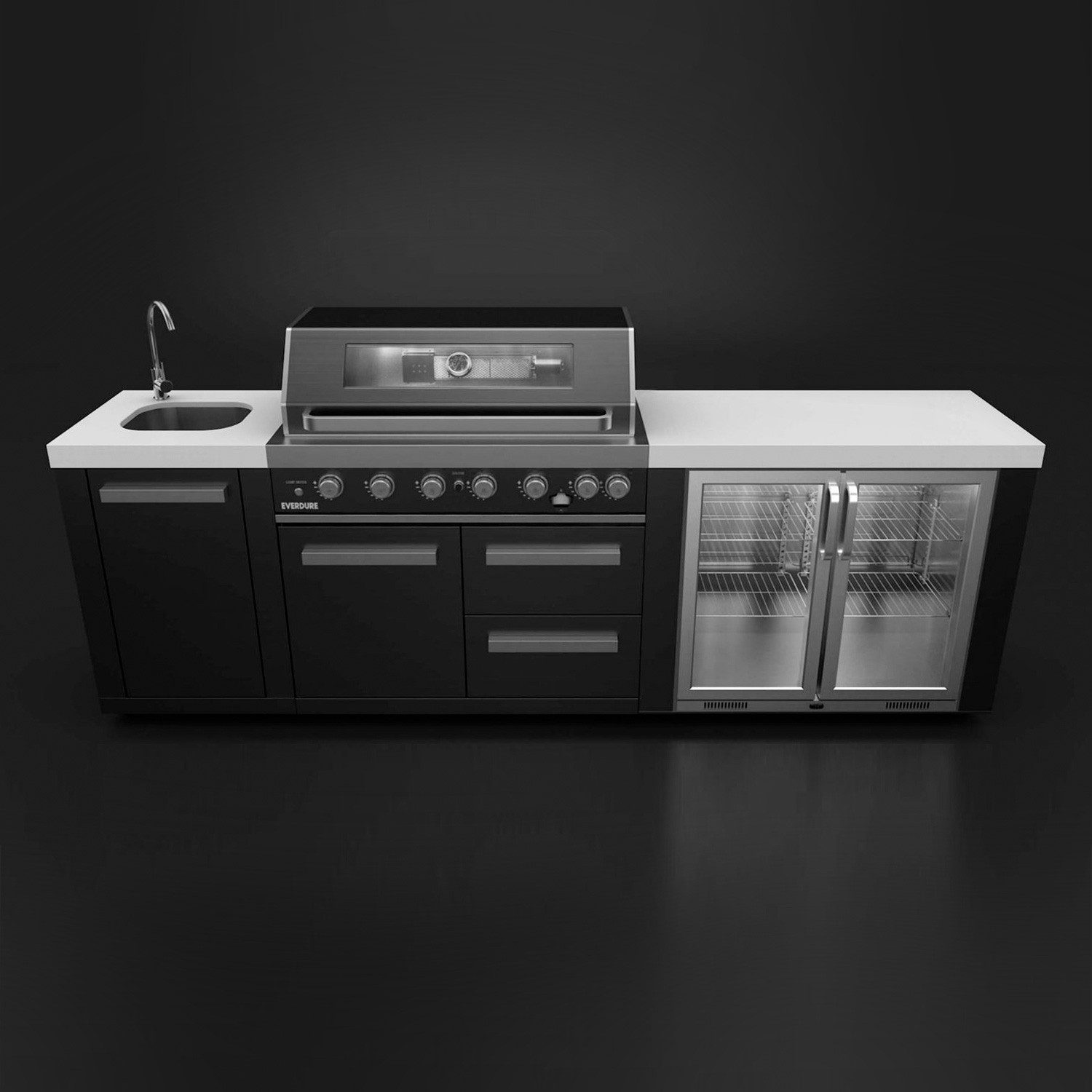 EVERDURE Gasgrill Everdure NEO Outdoorküche Black Steel