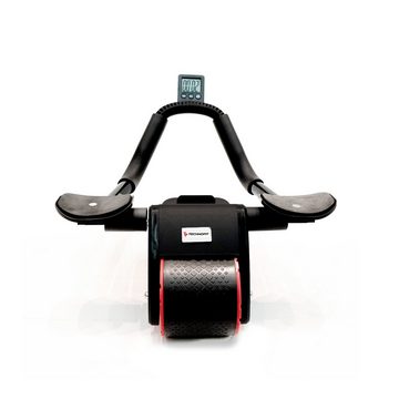Technofit Bauchtrainer Ab Roller, Bauchroller Bauchmuskeltrainer, Bauchtrainer Fitnessgerät, mit Smartphonehalterung