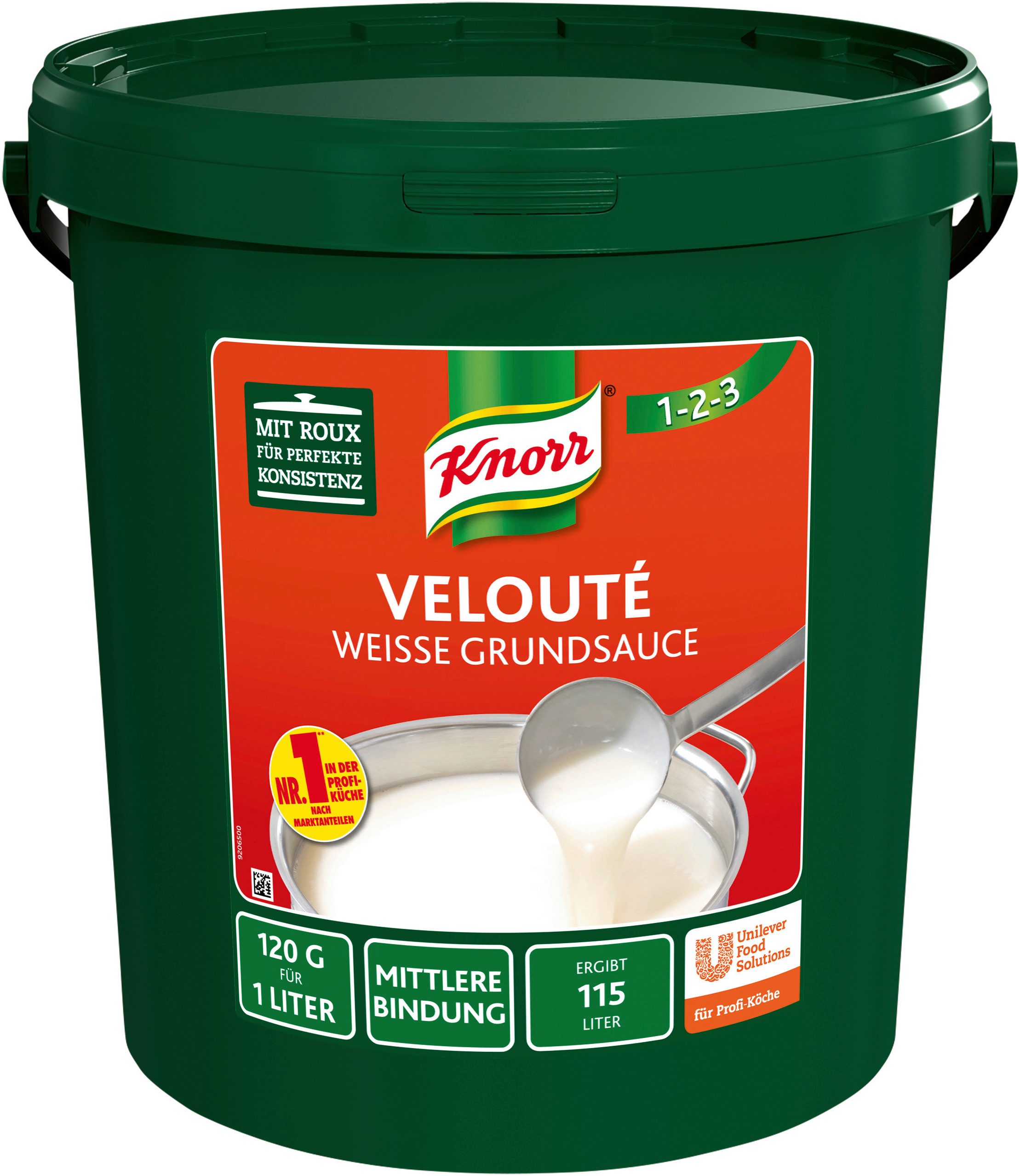 Knorr Saucen, Knorr Veloute Grundsauce weiss als Trockenmischung 12500g Packung