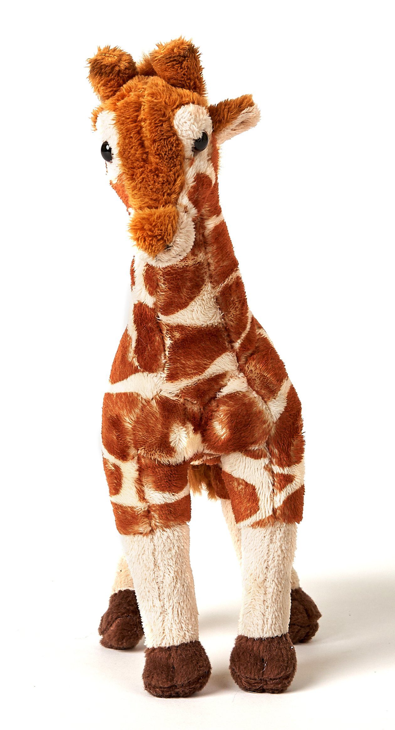Uni-Toys Kuscheltier Giraffe, stehend - 27 cm (Höhe) - Plüsch-Giraffe - Plüschtier, zu 100 % recyceltes Füllmaterial