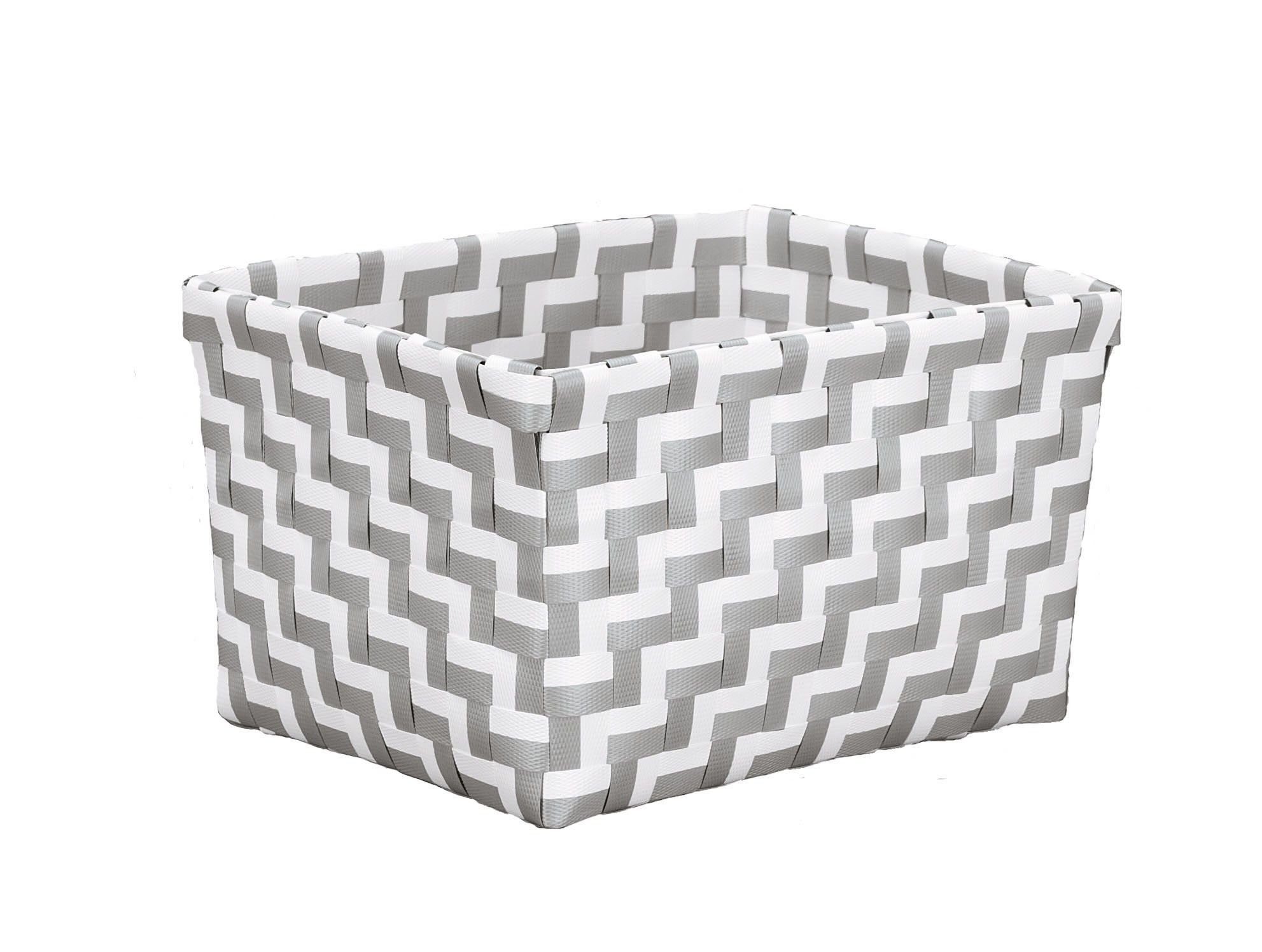 Kleine Wolke Wäschetruhe Kleine Wolke Aufbewahrungsbox DOUBLE BOX LBH 20x16,50x12 cm silber