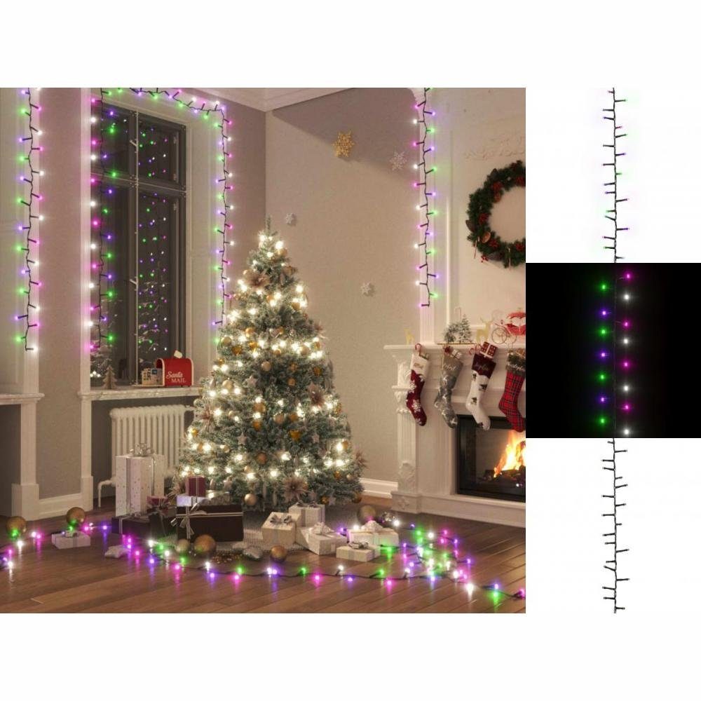 vidaXL Lichterkette LED-Lichterkette mit 1000 LEDs Pastell Mehrfarbig 10 m PVC Weihnachtsb