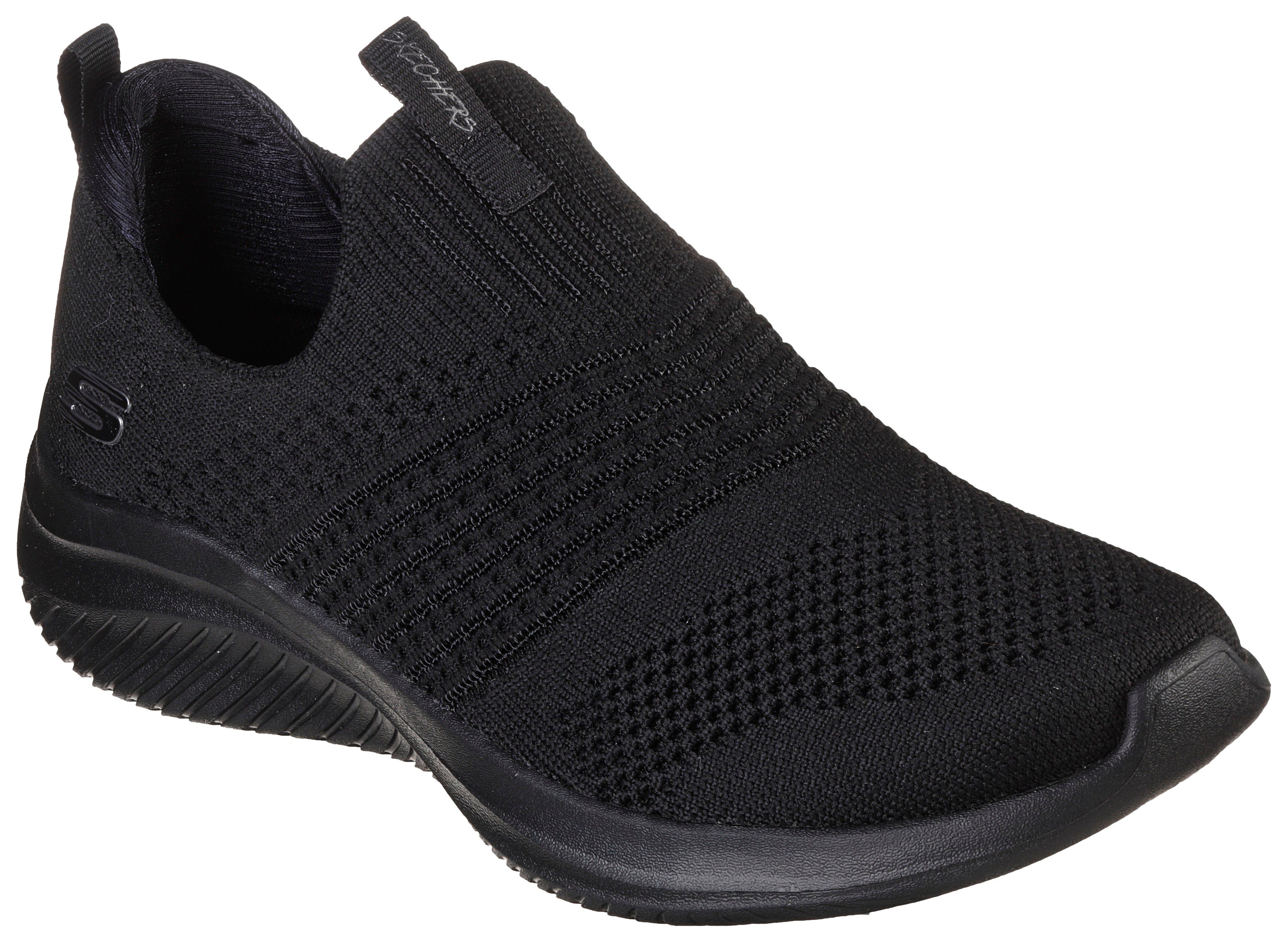 Skechers ULTRA FLEX 3.0 CLASSY CHARM Slip-On Sneaker mit gepolstertem Fersenpart schwarz