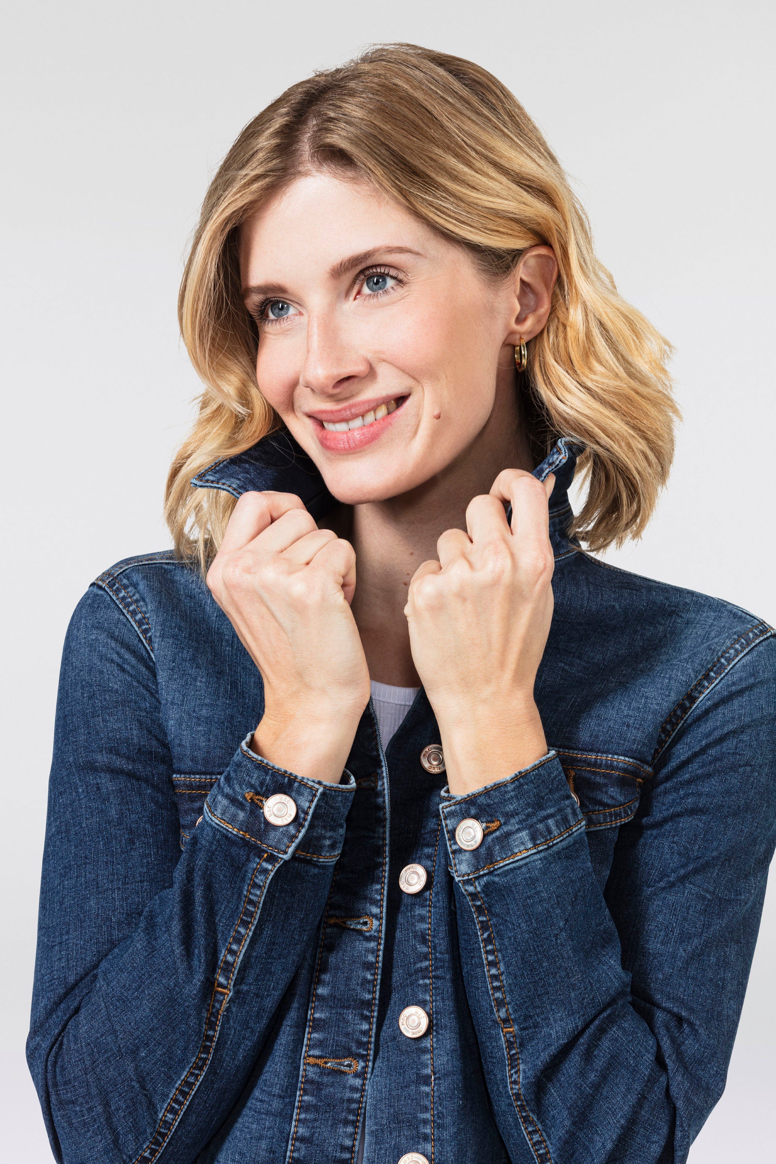 MAC Jeansjacke RICH JACKET aus leichter, sommerlicher Denim-Qualität mit ho günstig online kaufen