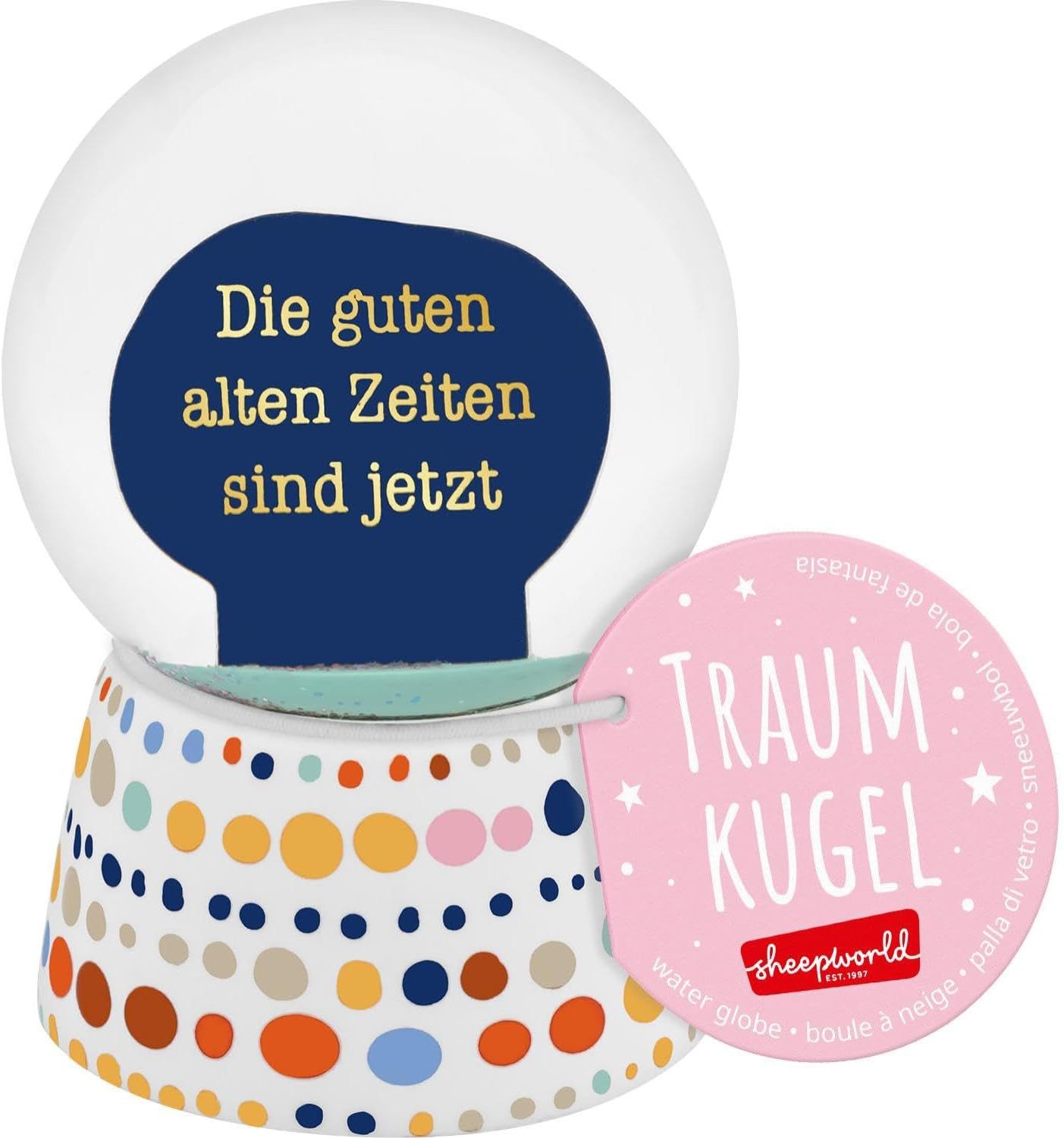 Sheepworld Schneekugel Traumkugel Glitzerkugel Schneekugel Geschenk Sheepworld ZEITEN 74842