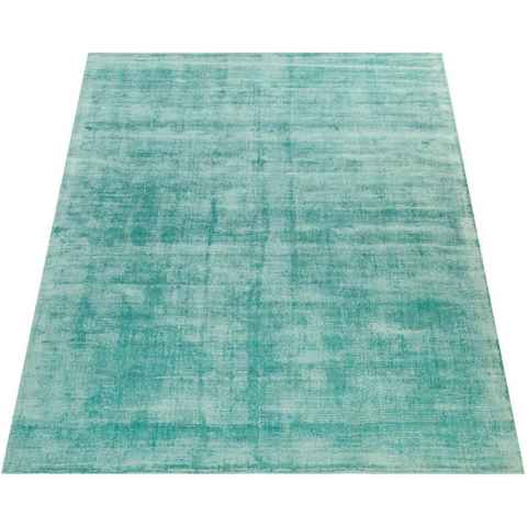 Teppich Glori 330, Paco Home, rechteckig, Höhe: 9 mm, Handweb, Kurzflor, 100% Viskose, handgewebt, mit leichtem Schimmer