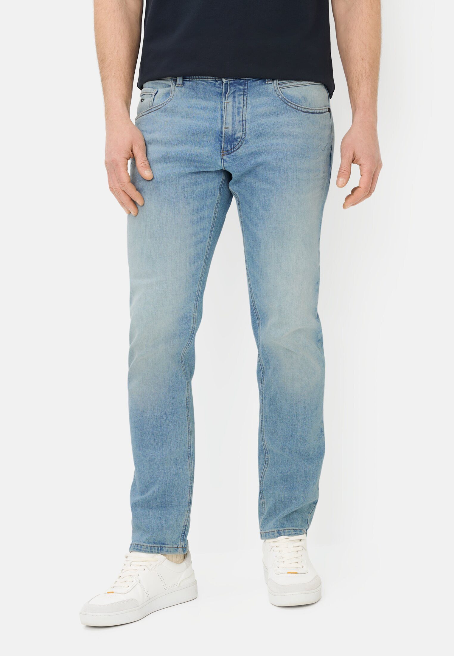 camel active Regular-fit-Jeans 5-Pkt Regular Fit Hose Baumwolle (Web)