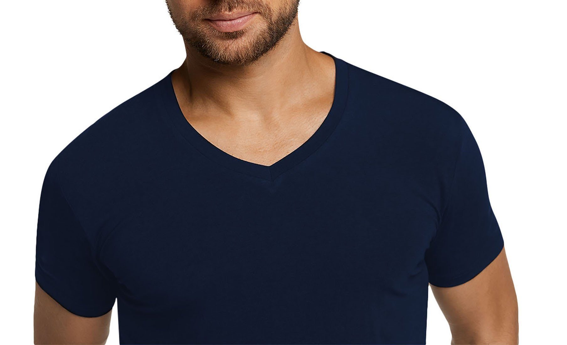 KATE, Pack Damen Unterhemd T-Shirt - Bamboo Marine T-Shirt basics 4er