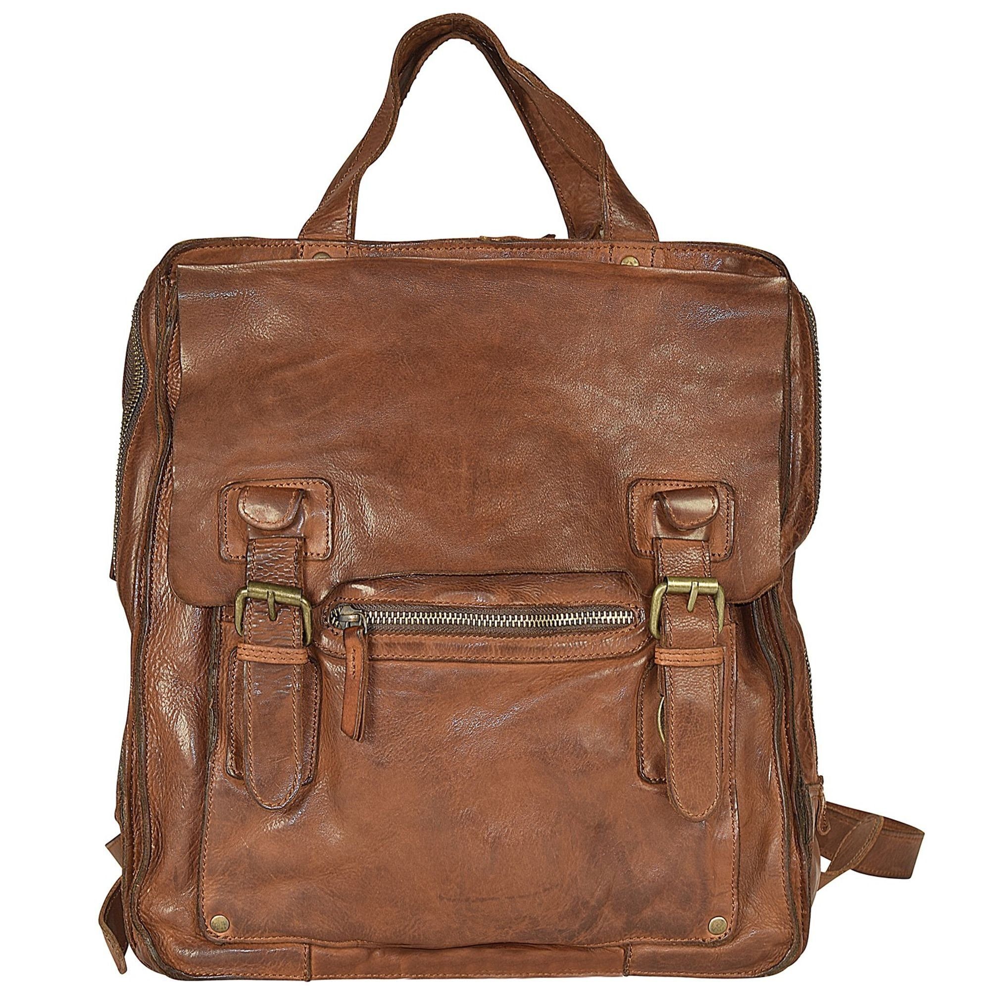 Harold's Rucksack Submarine, Leder cognac | Rucksäcke