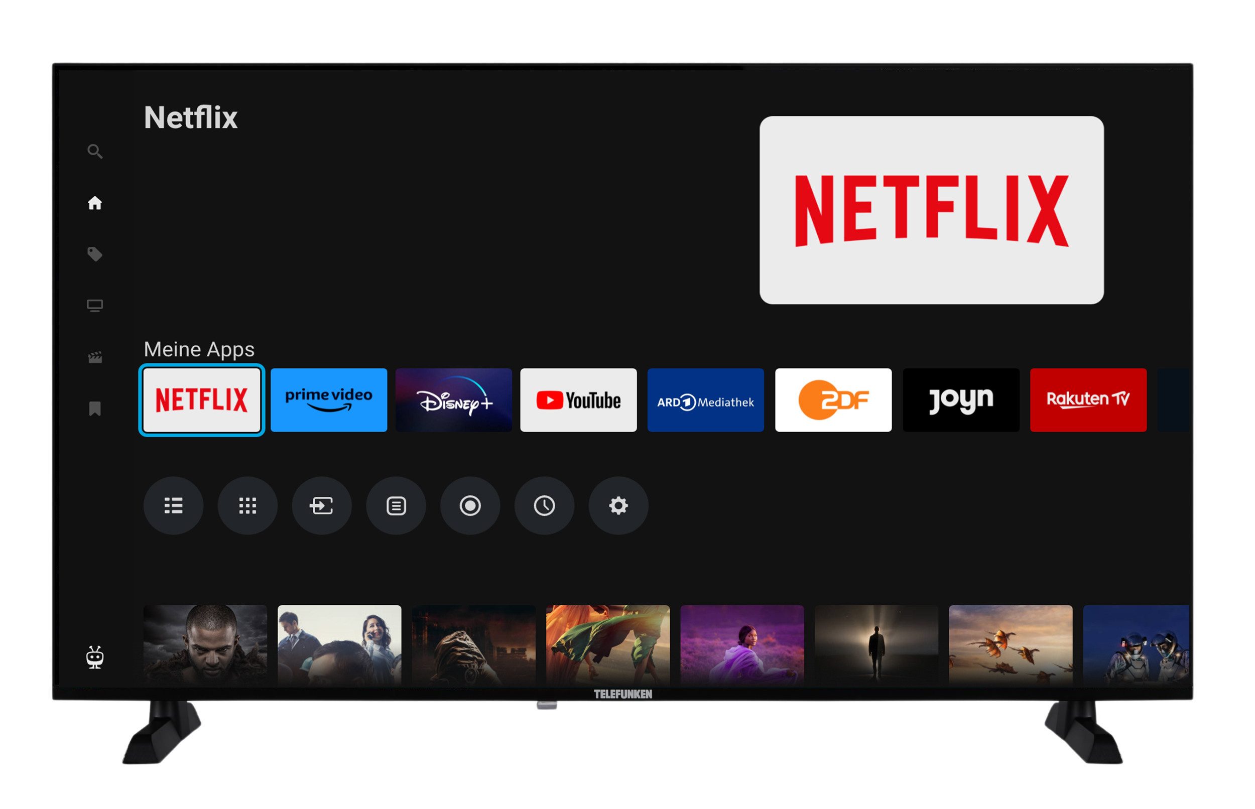 Telefunken XH32TP900S LCD-LED Fernseher (80 cm/32 schwarz ! RABATT: 52.97%